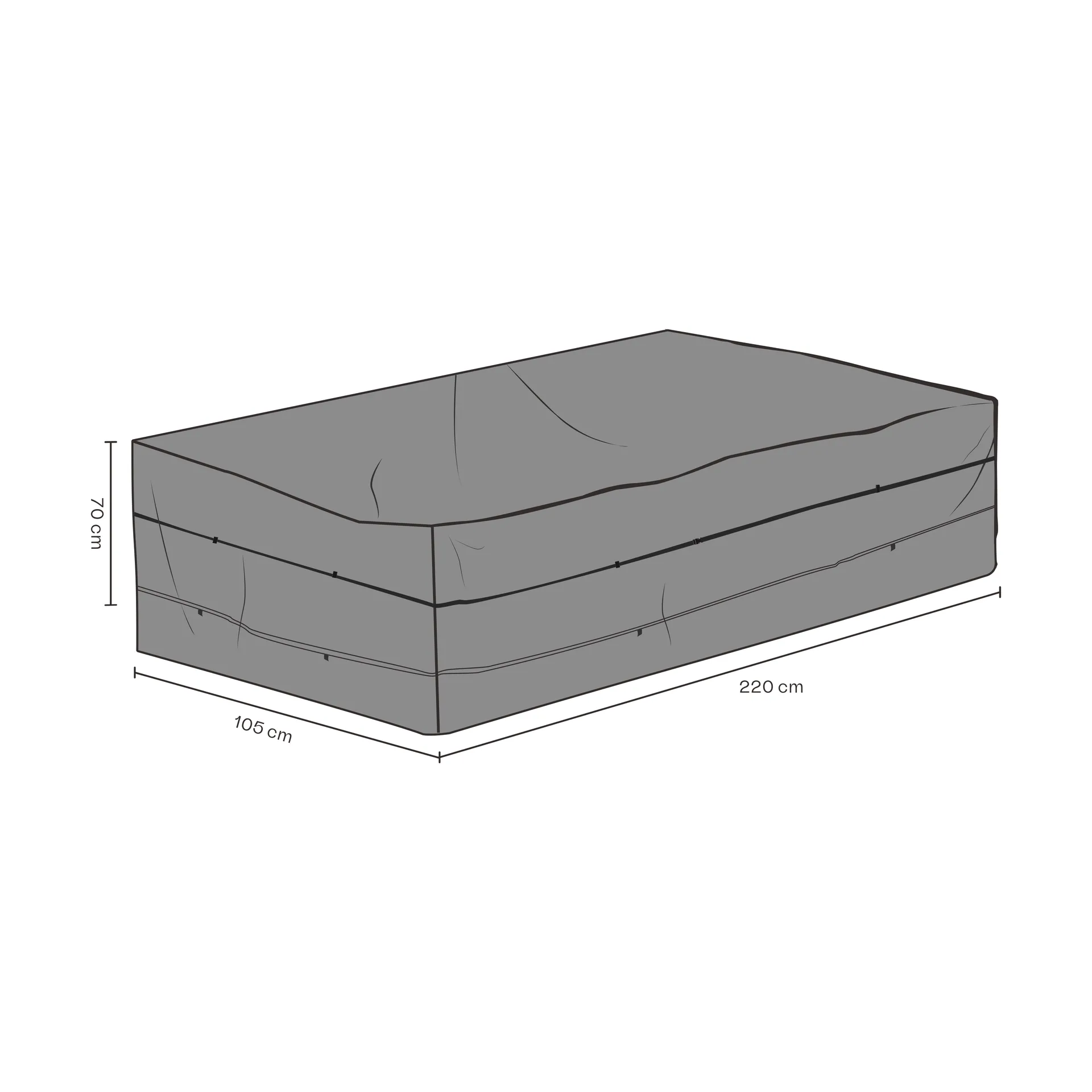Brafab Protection de meuble Brafab canapé Noir — vue 4