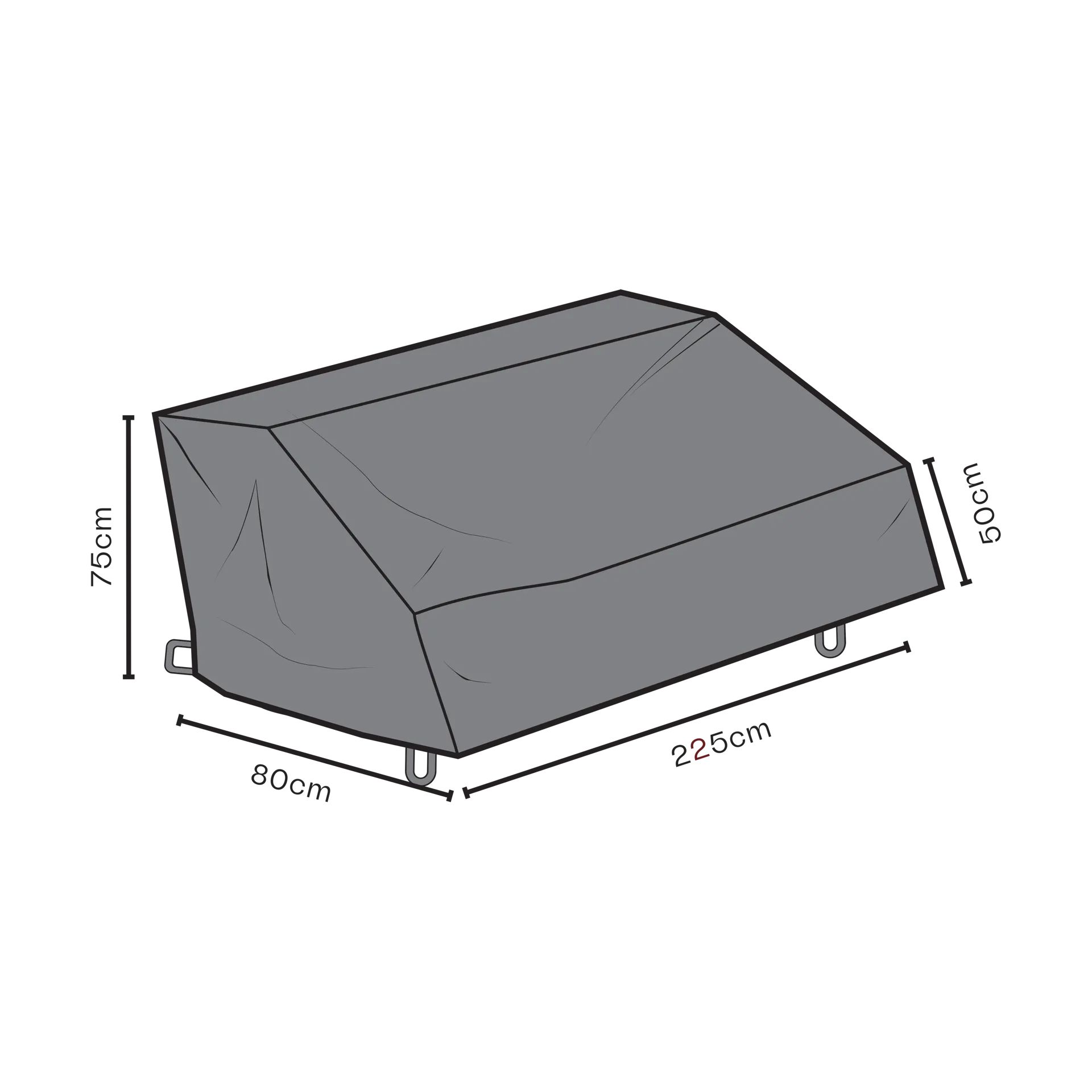 Brafab Protection de meuble Brafab canapé Noir