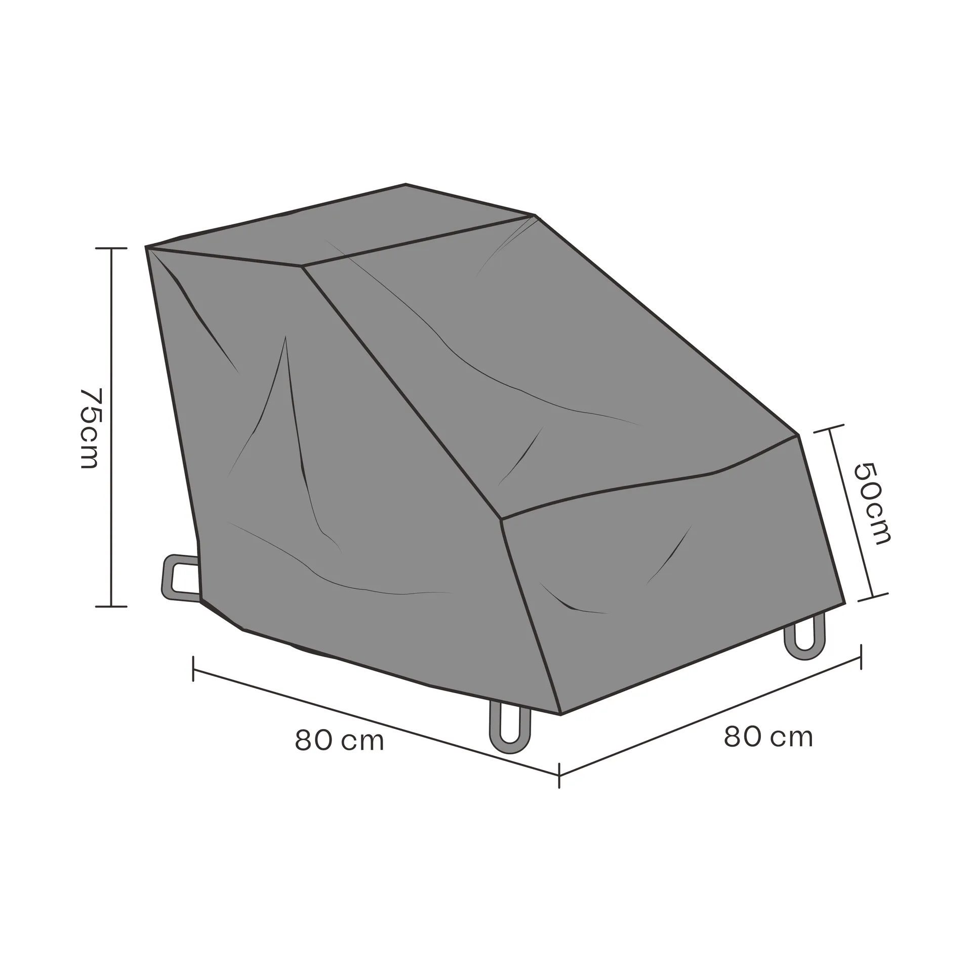 Brafab Protection de meuble Brafab fauteuil Noir