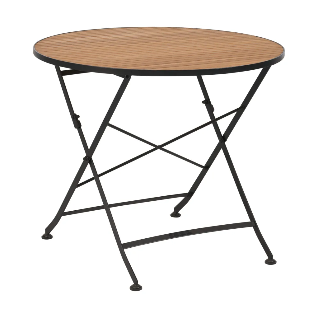 Brafab Table à manger Brewer Noir-teck, Ø