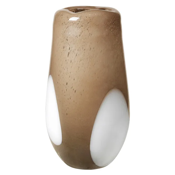 Ada Dot glasvas 37 cm, Simply taupe warm