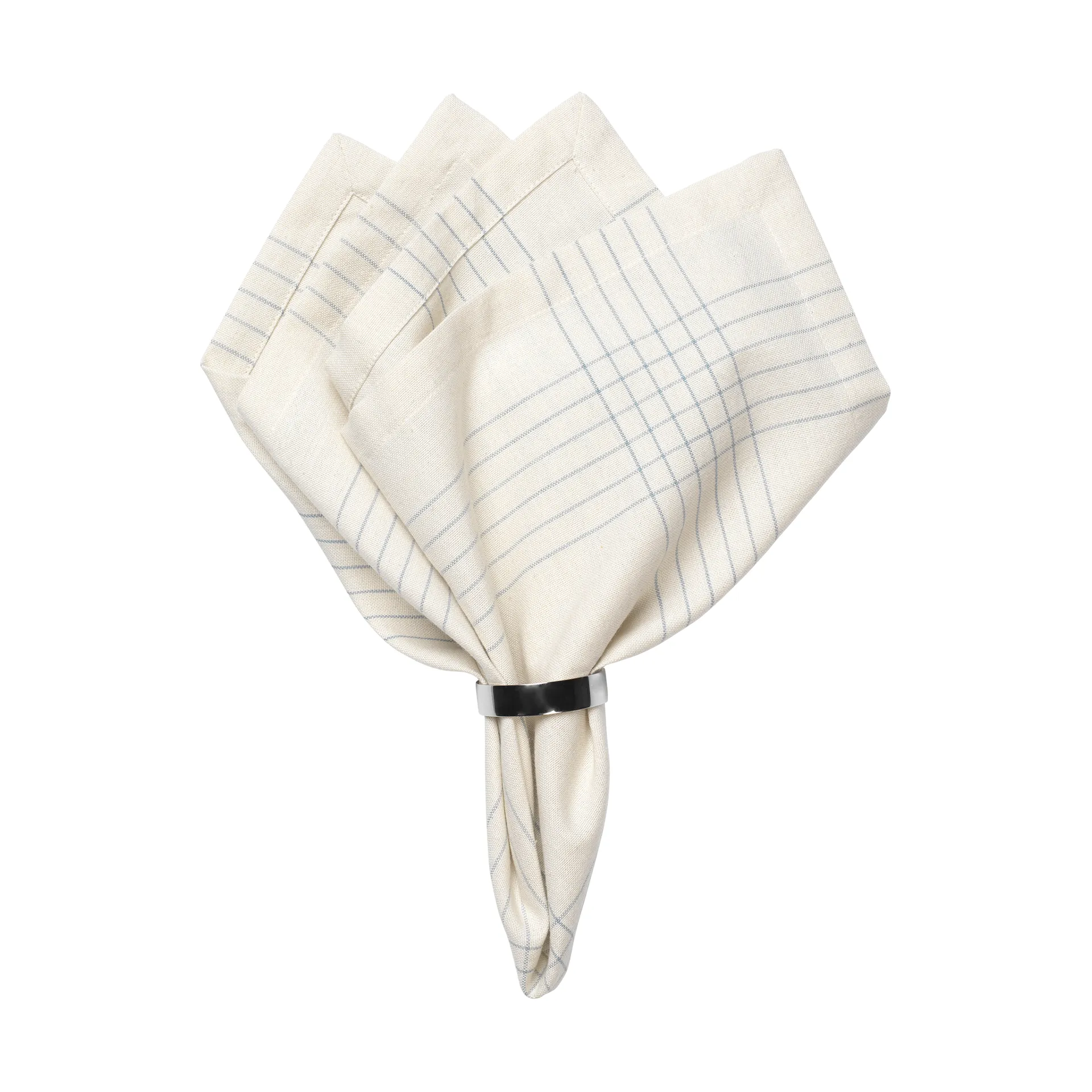 Broste Copenhagen Alice stofserviet 45x45 cm Dusty blue-natural