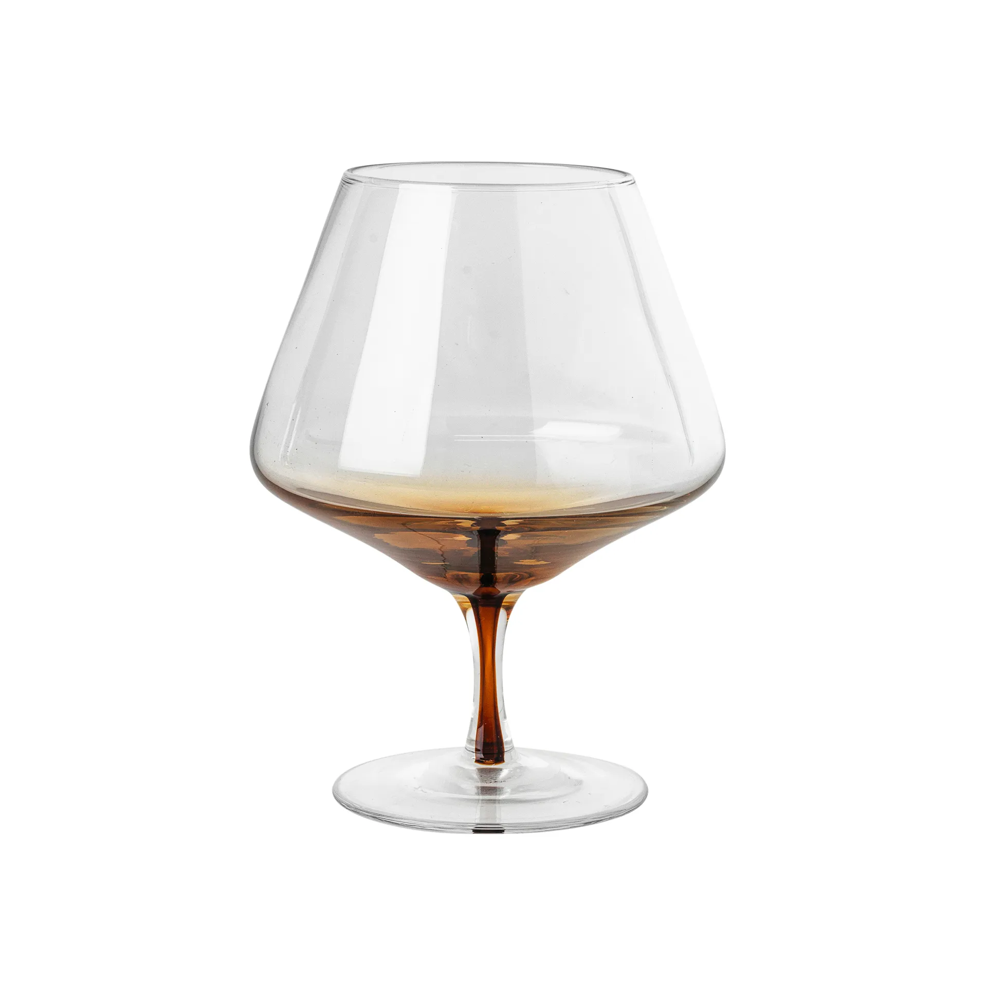 Cognacglas Broste Copenhagen Amber 45 cl Ø11,2 x H14,9 cm klar/orange