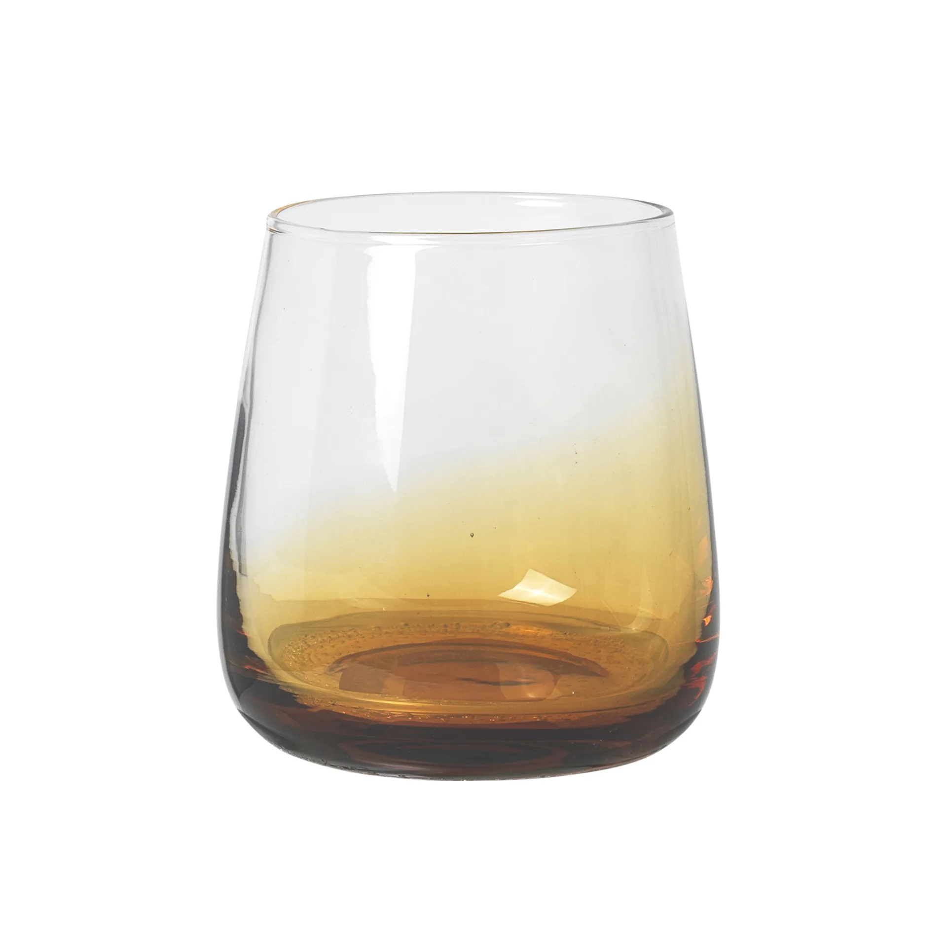 Drikkeglas Broste Copenhagen Amber 35 cl Ø 8,7 Ã H 9,5 cm klar/orange