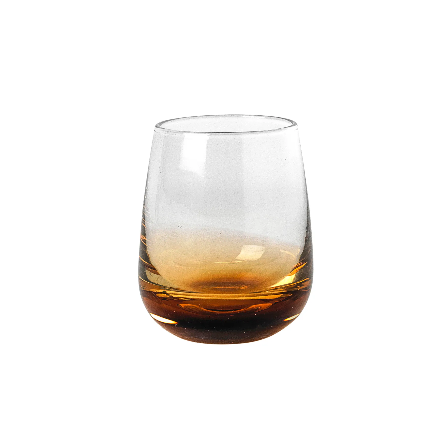 Snapseglas Broste Copenhagen Amber 4 cl klar/orange