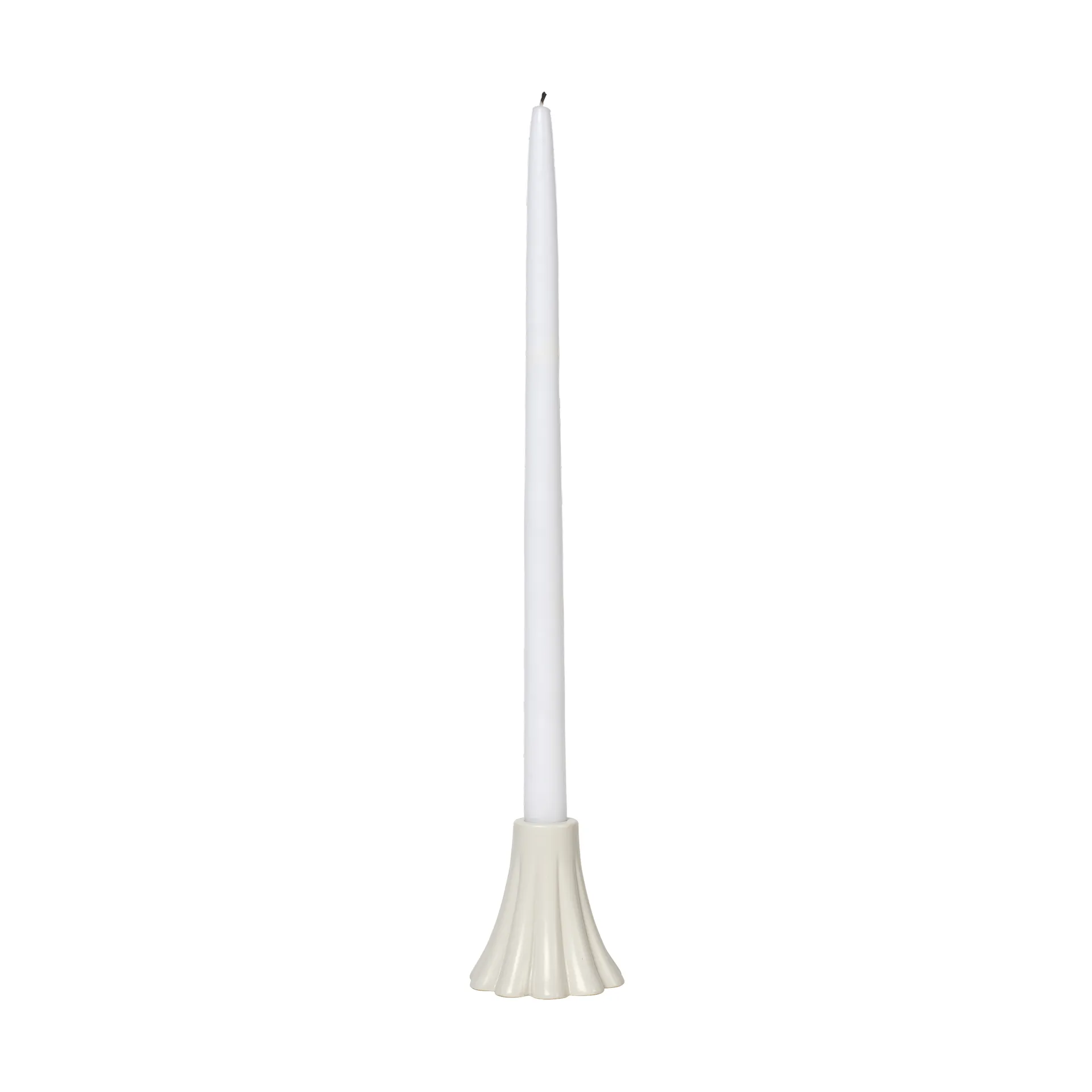 Broste Copenhagen Bougeoir Heli 8 cm Cream