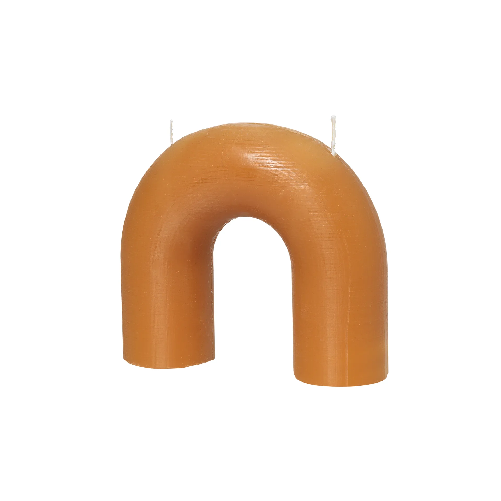 Broste Copenhagen Bougie Bend 14,5x16,5 cm Honey gold