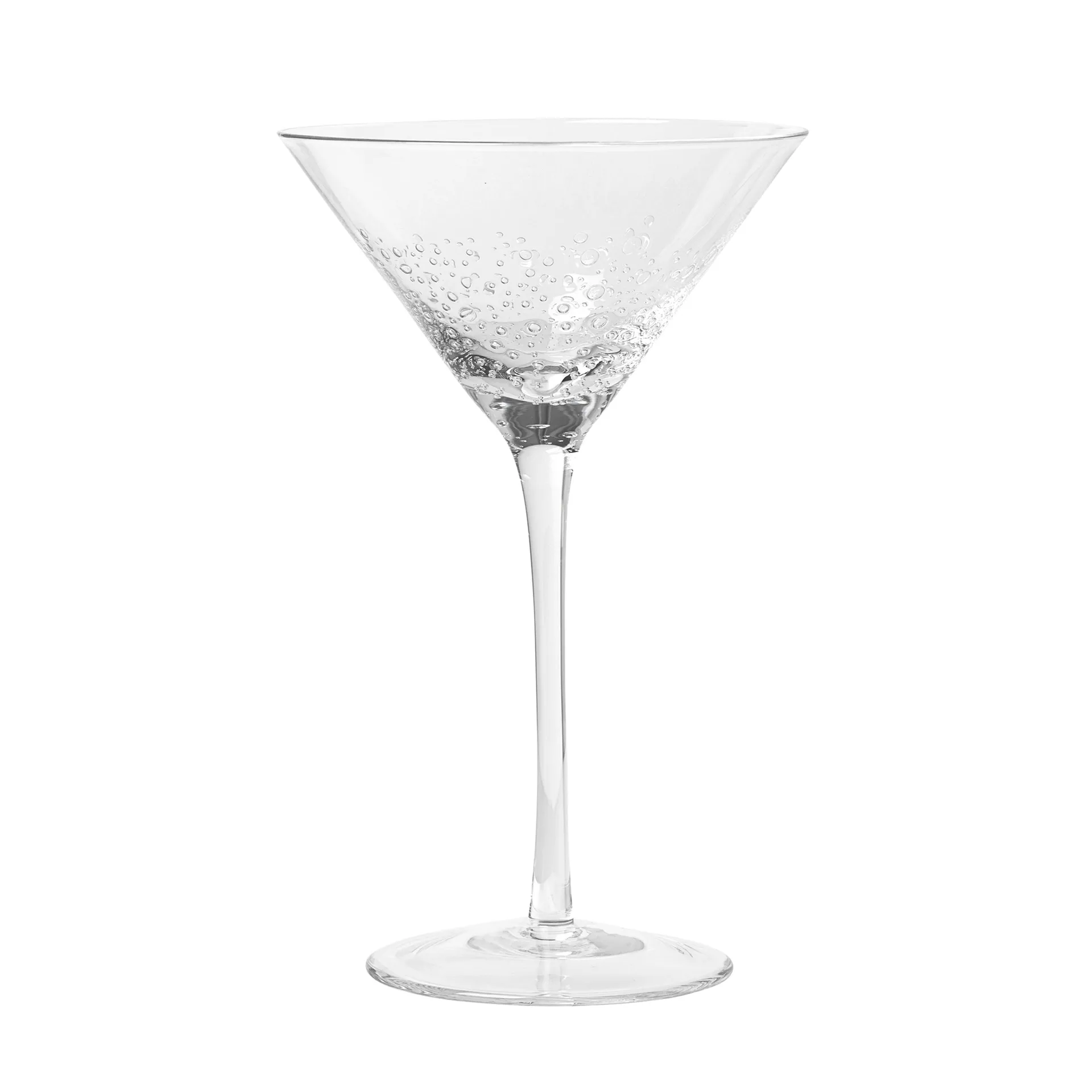 Martini- og cocktailglas Broste Copenhagen Bubble klart glas 20 cl Ø11,5 x H18,9 cm