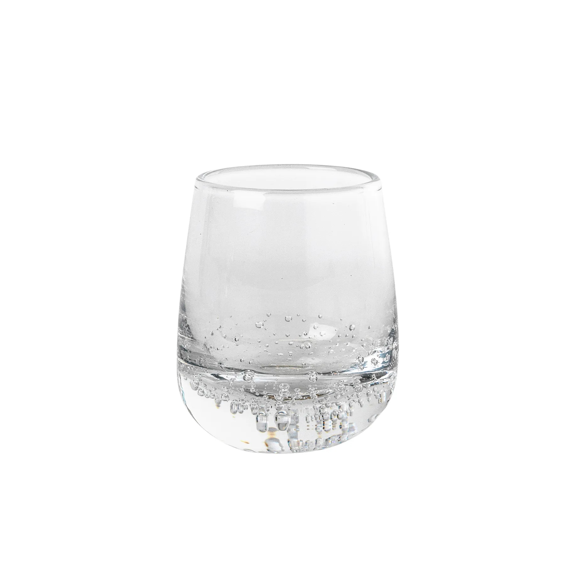 Snapseglas/drikkeglas Broste Copenhagen Bubble 4 cl klar glas Ø4,6 x H5,5 cm