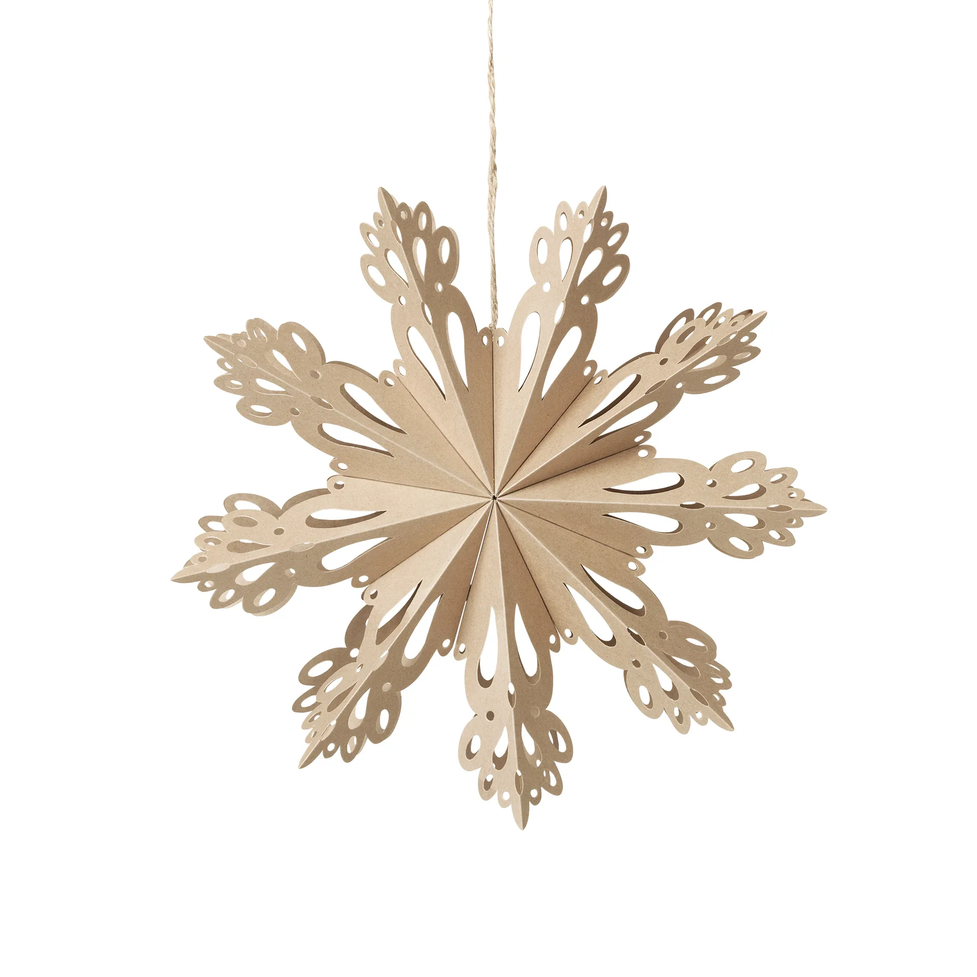 Broste Copenhagen Décoration de Noël Snowflake natural Ø — vue 3