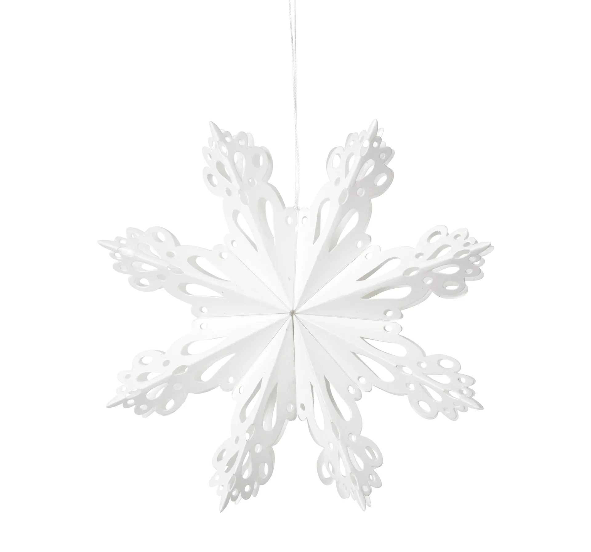 Broste Copenhagen Décoration de Noël Snowflake White Ø
