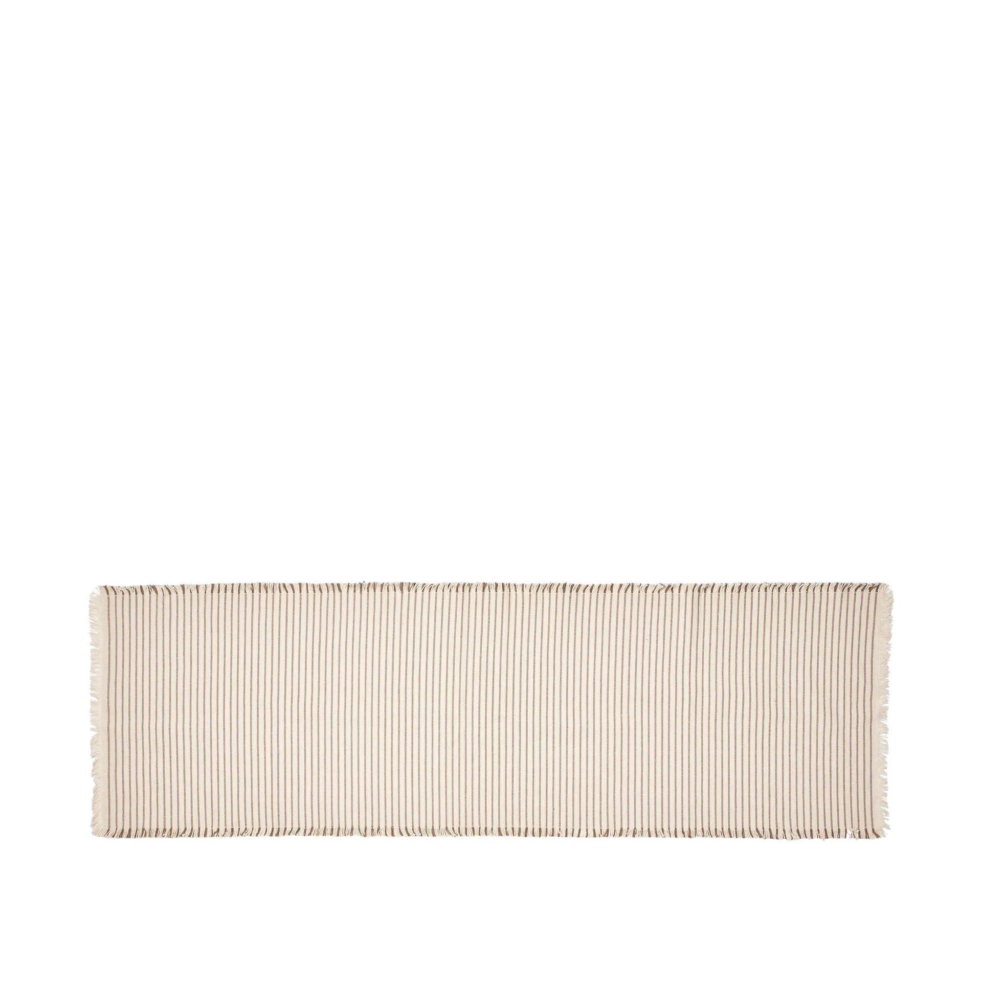 Broste Copenhagen Elouise løber 140 cm Benhvid-fungi grå