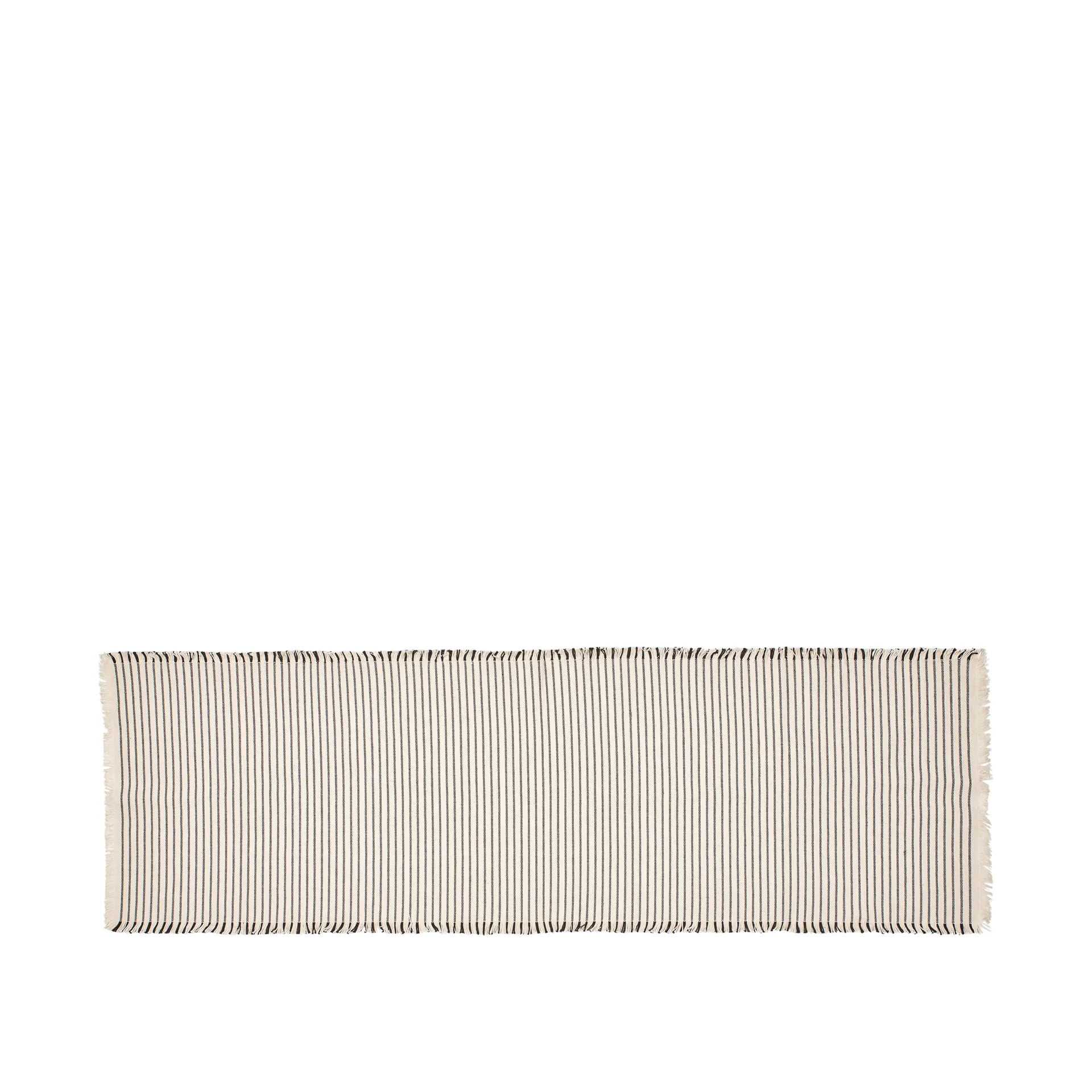 Broste Copenhagen Elouise løber 140 cm Benhvid-sort