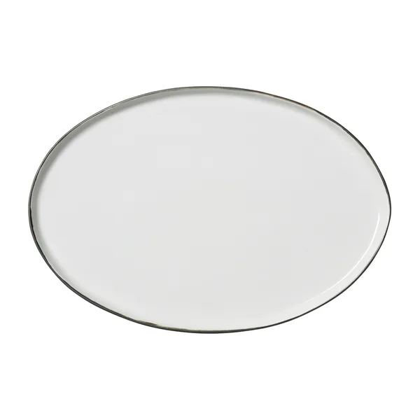 Esrum fat oval 26,5x39 cm, Ivory