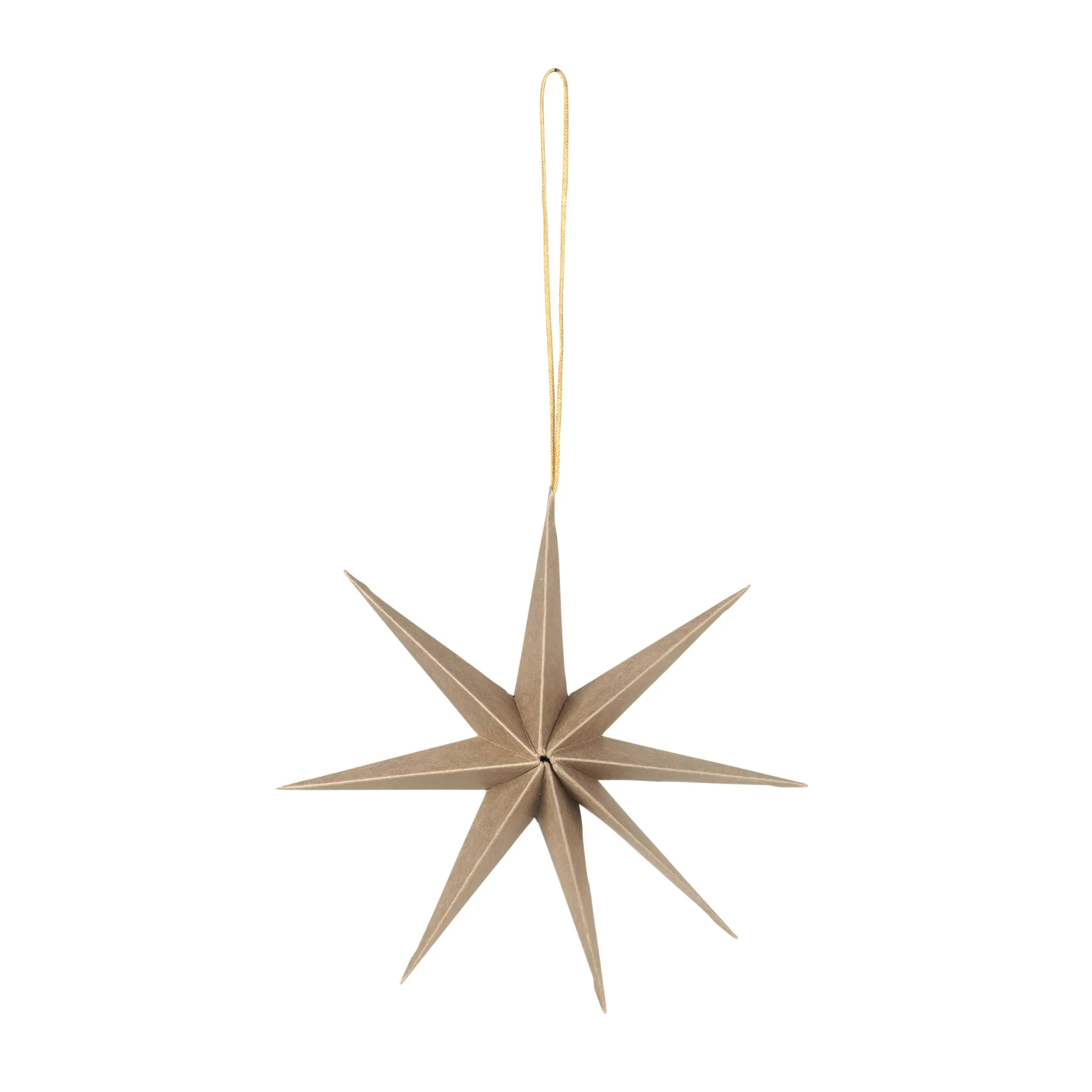 Broste Copenhagen Étoile en papier Star Ø Natural brown