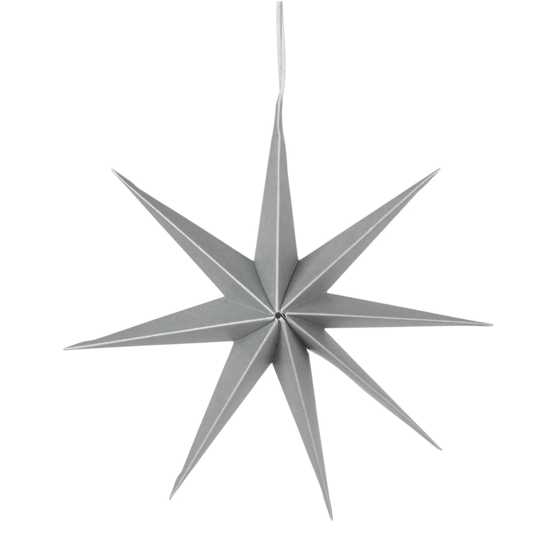 Broste Copenhagen Étoile en papier Star Ø Argenté — vue 3