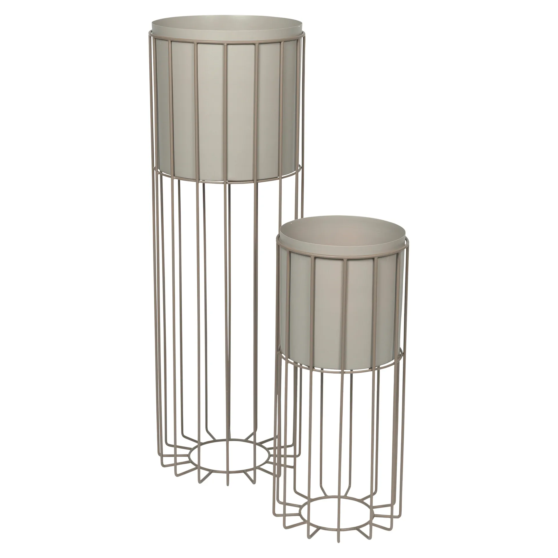 Broste Copenhagen Fenja skjuler på stativ 2 dele Ø25 cm Simply taupe