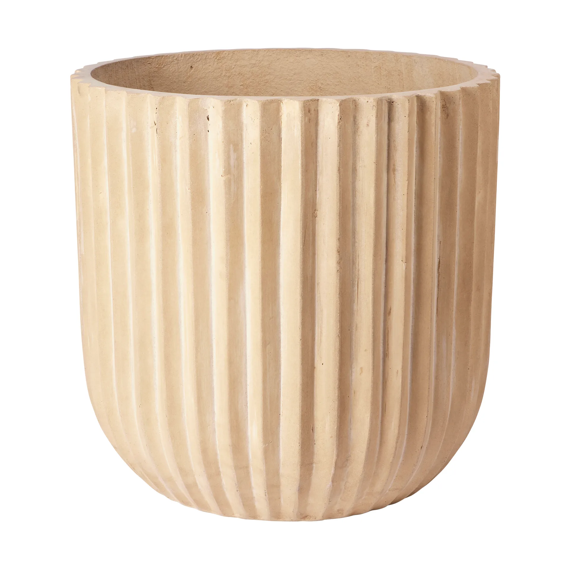 Broste Copenhagen Fiber krukke Ø50 cm Antique beige