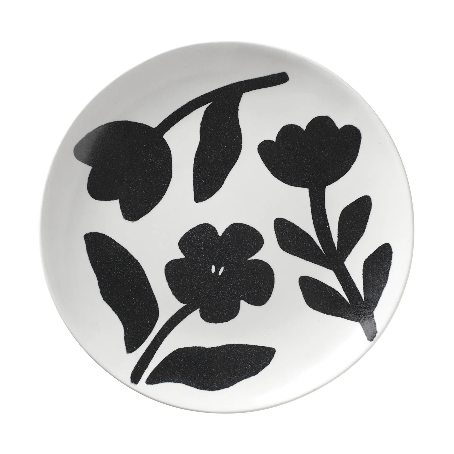 Broste Copenhagen Flora tallrik &Oslash;26 cm Black-off white