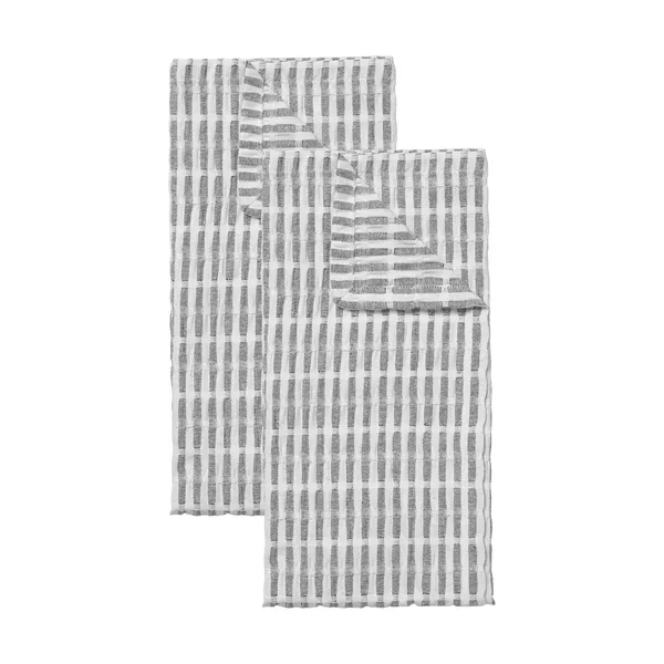 Folke kökshandduk 50x70 cm 2-pack, Black-natural