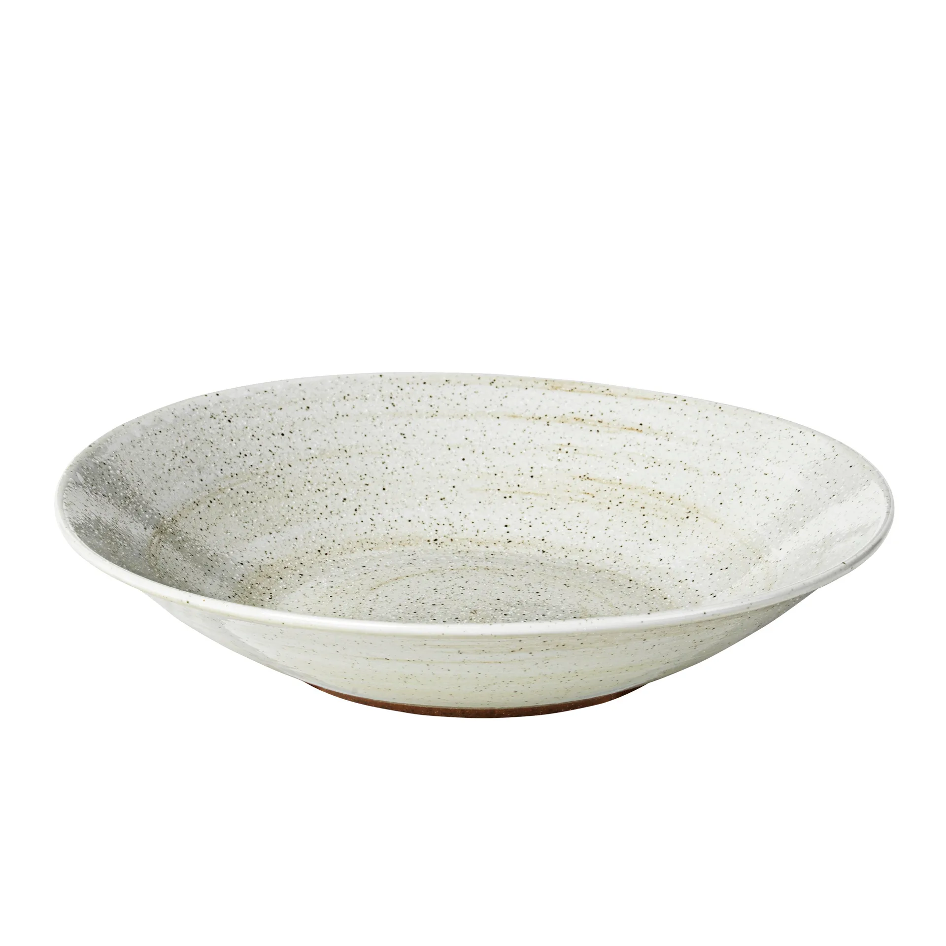 Dyb tallerken Broste Copenhagen Grød Ø22 cm sandfarvet stentøj, elegant holdbart design let at rengøre