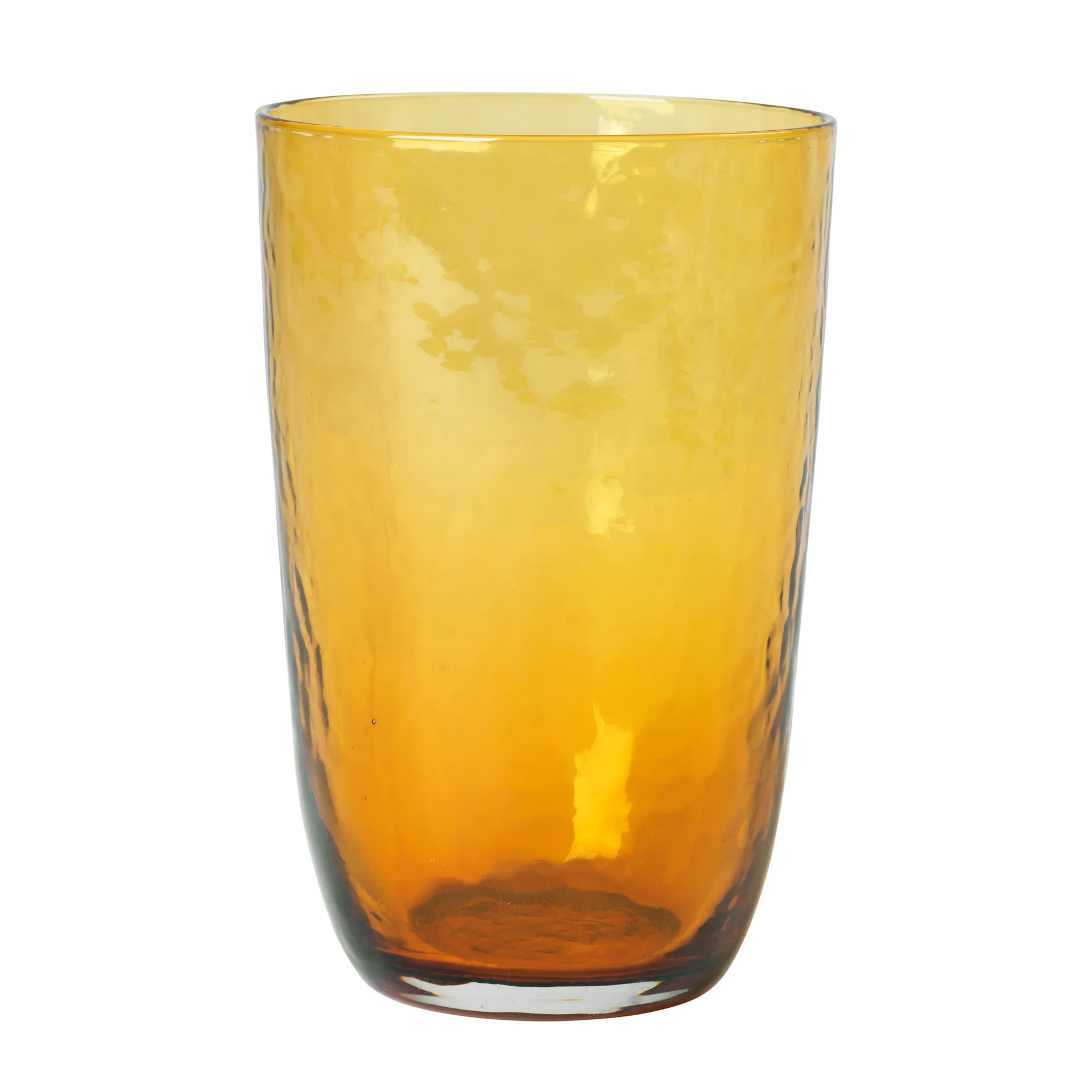 Drikkeglas Broste Copenhagen Hammered 50 cl orange