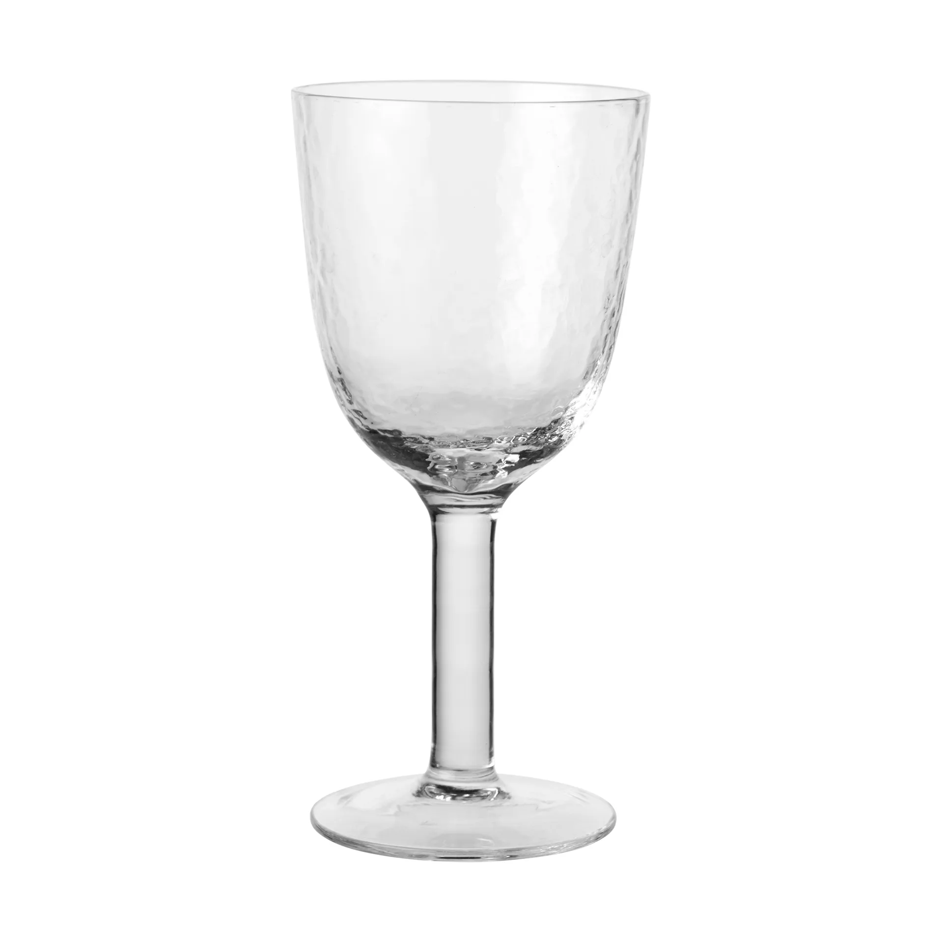 Broste Copenhagen Hammered hvidvinsglas 30 cl Klar