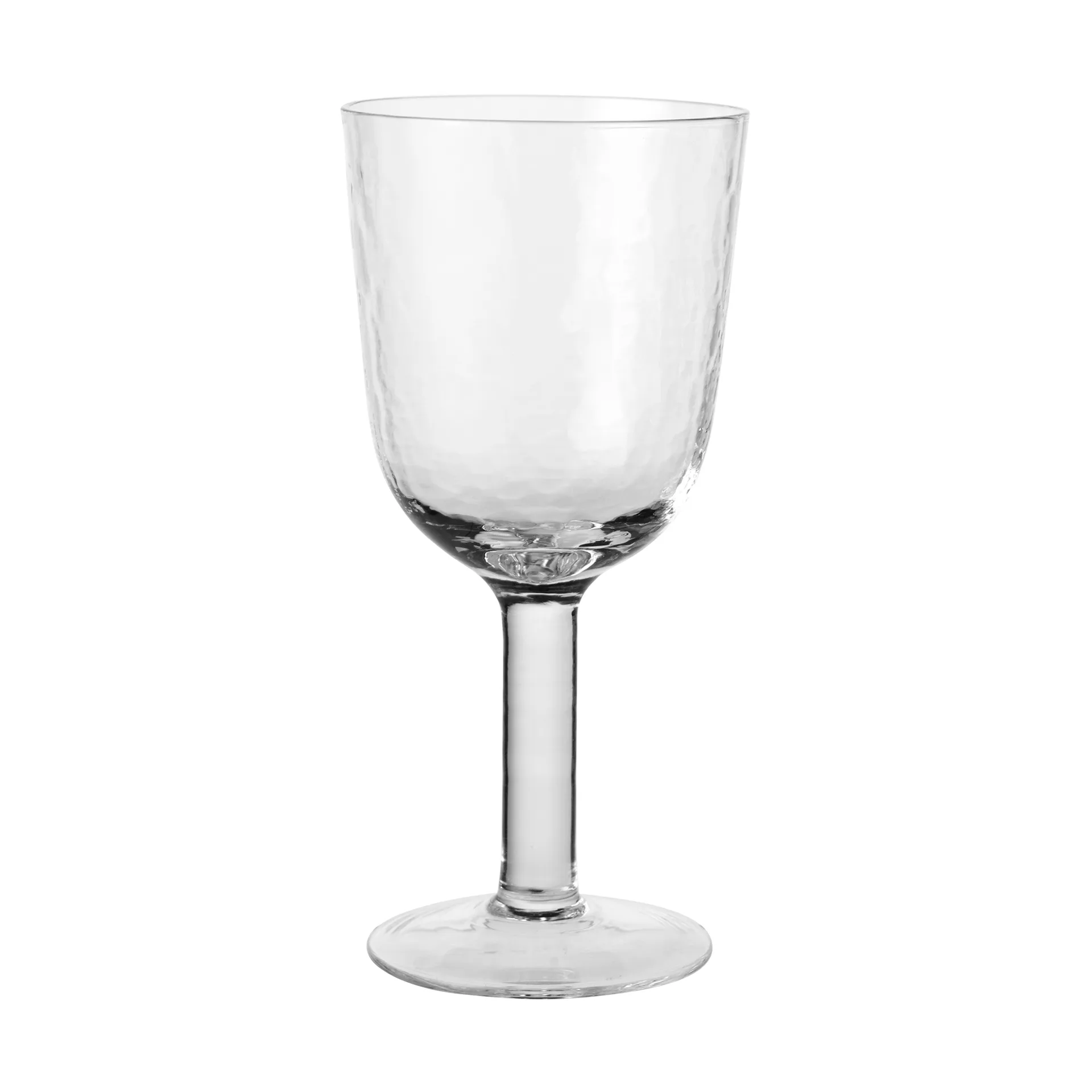 Broste Copenhagen Hammered rødvinsglas 40 cl Klar