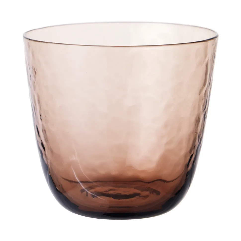 Broste Copenhagen Hammered tumbler 15 cl Brun