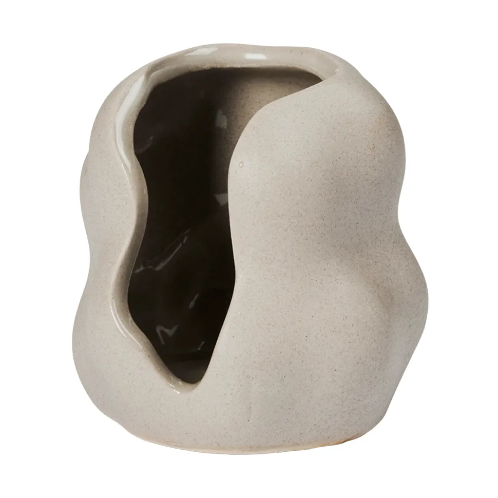 Broste Copenhagen Hekla Hurricane lanterne Dove Grey, Ø9,5 cm