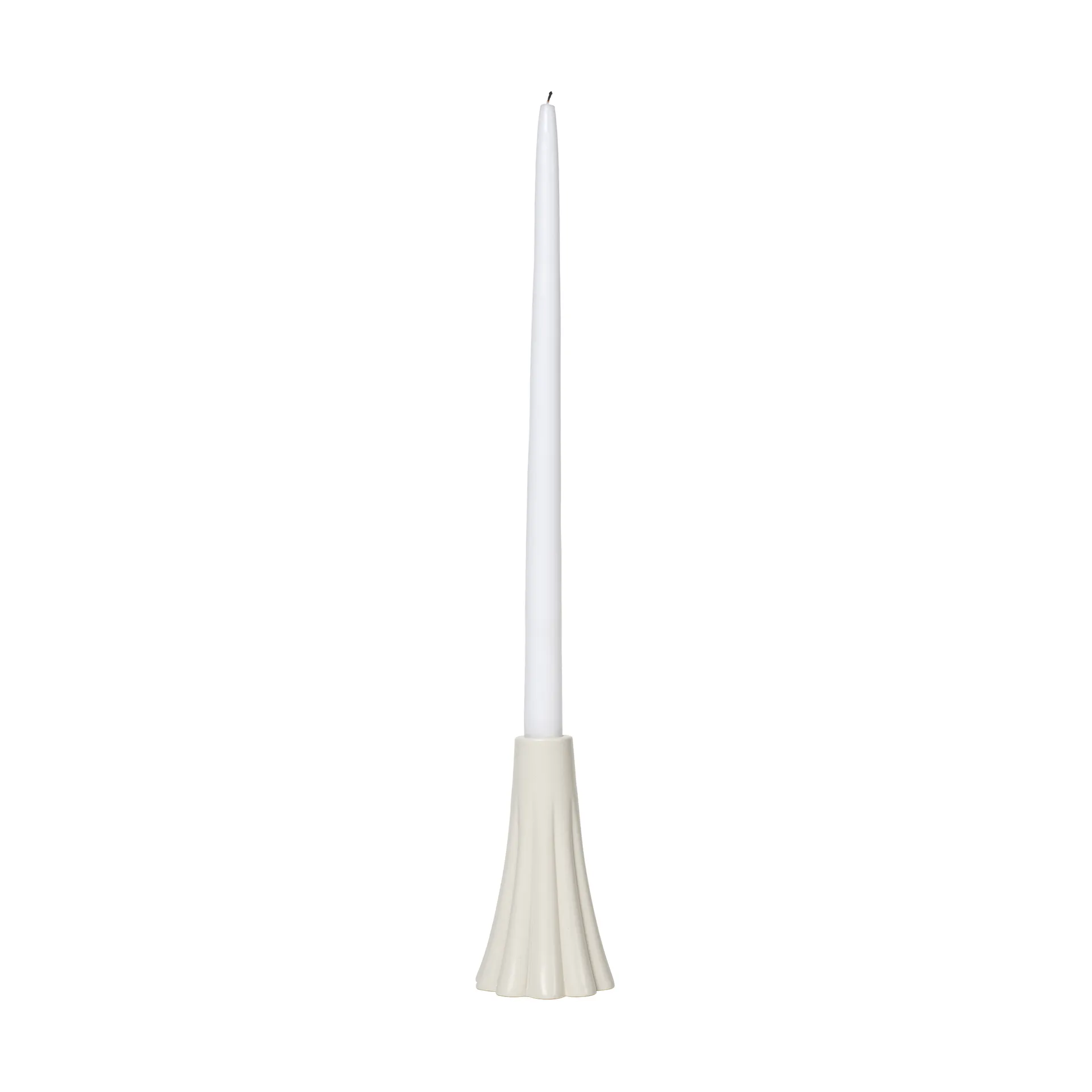 Broste Copenhagen Heli lysestage 14 cm Cream