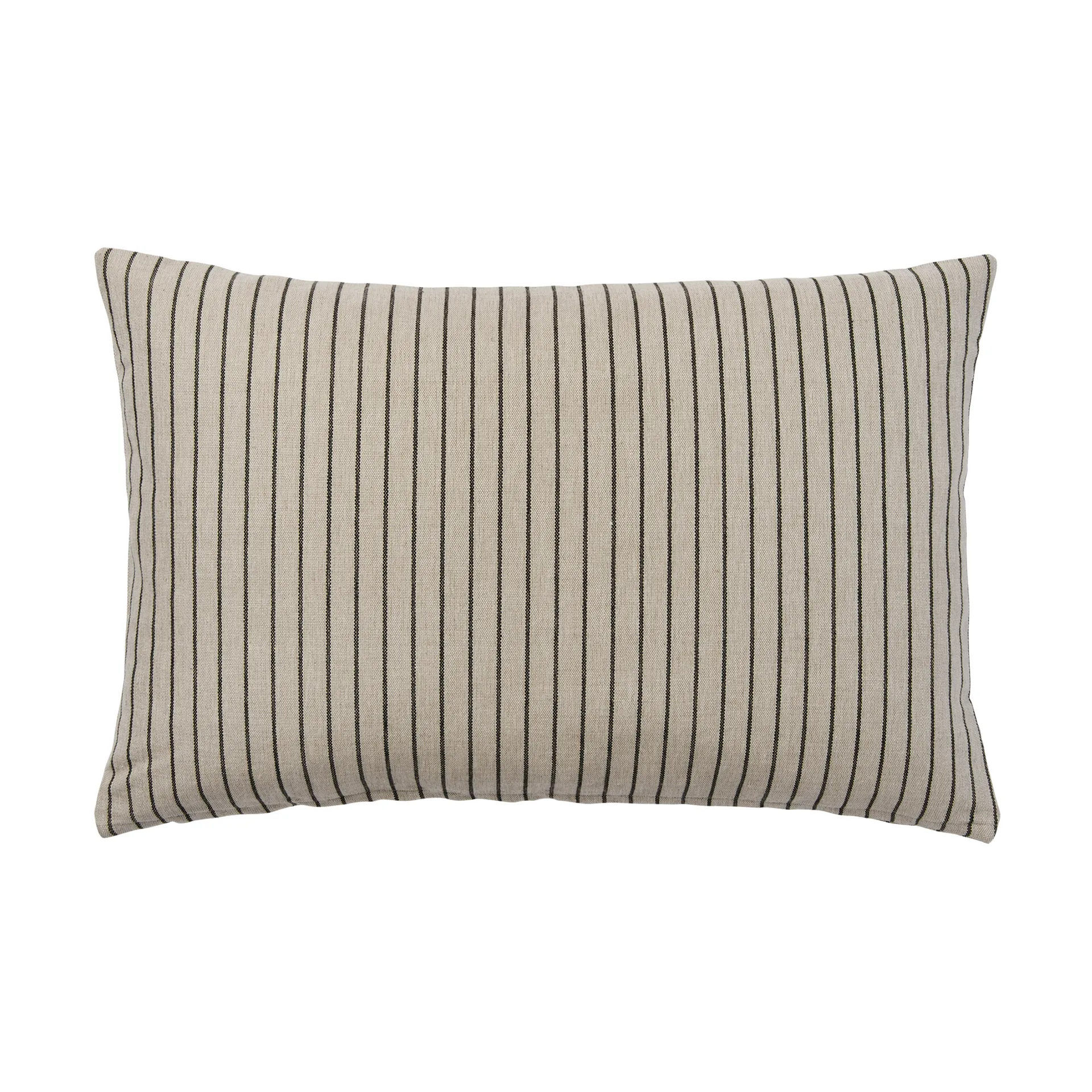 Broste Copenhagen Housse de coussin Karen Light beige-black, cm