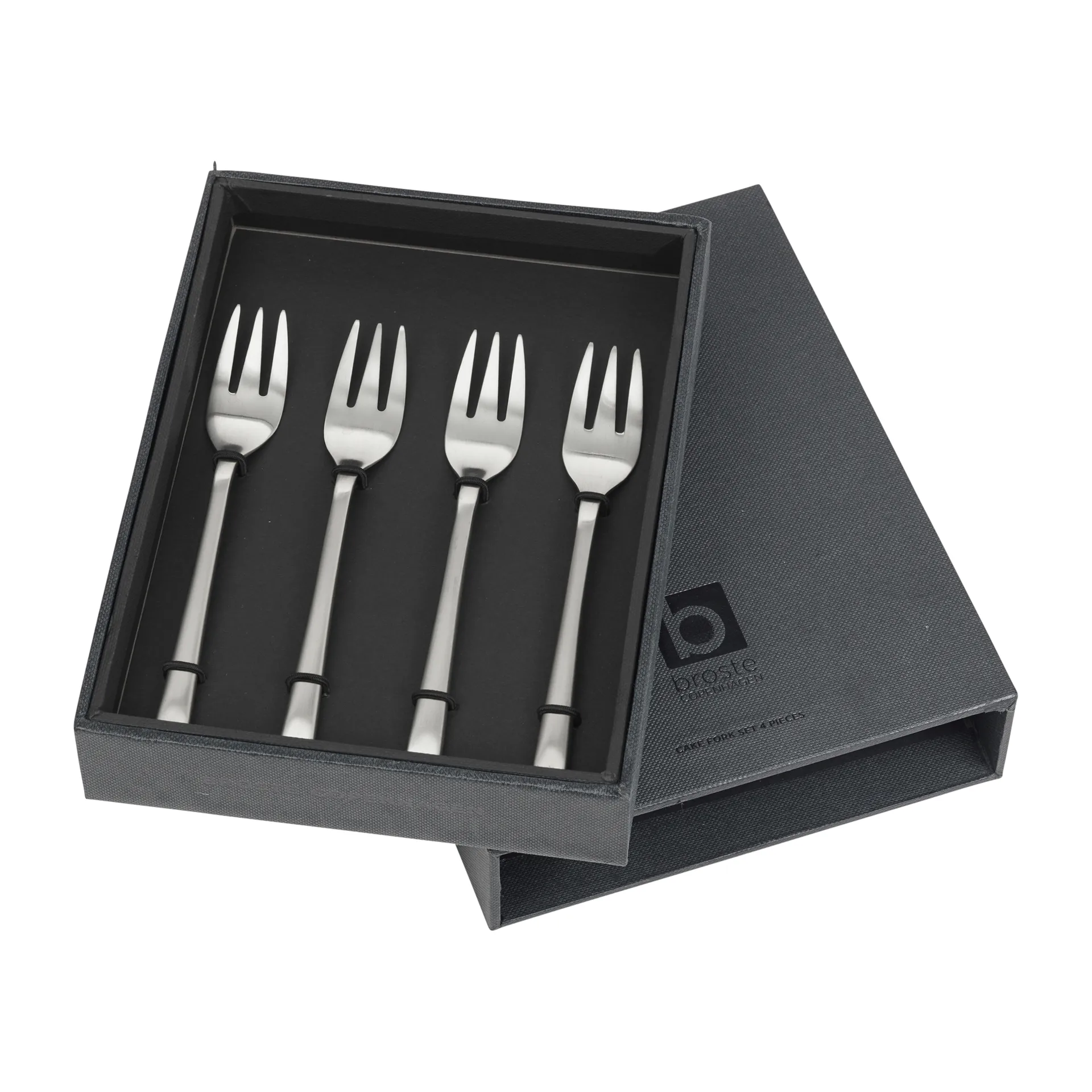 Kage- og dessertgaffel Broste Copenhagen Hune rustfrit stål sølv 15 cm