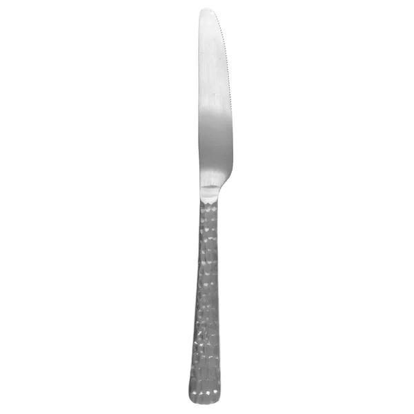 Hune middagskniv, Brushed satin hammered