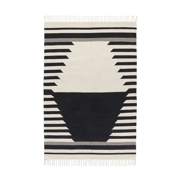 Iselin matta 140x200 cm, Black-off