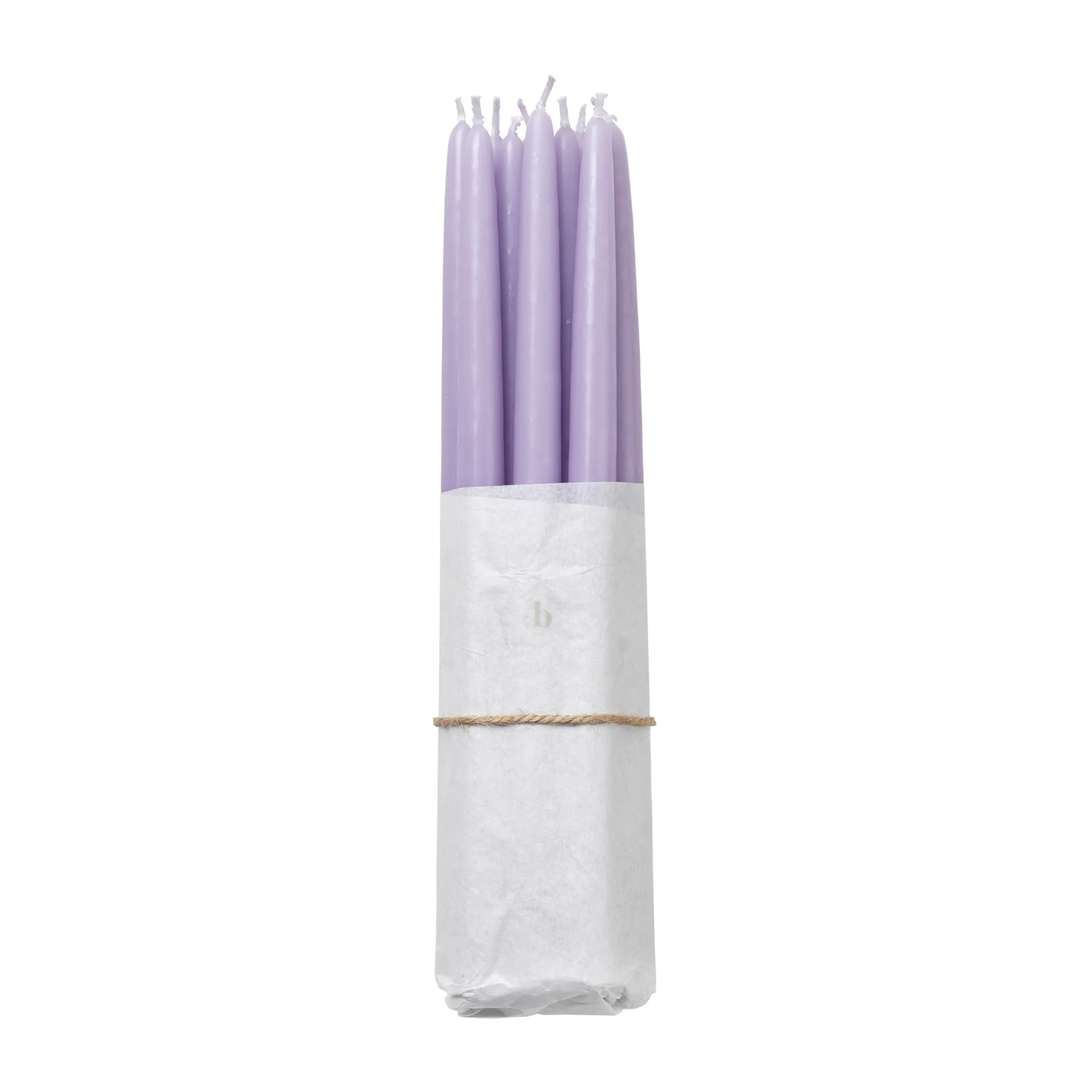 Broste Copenhagen Lot de 10 bougies anciennes trempées Broste Copenhagen Orchid lumière pourpre