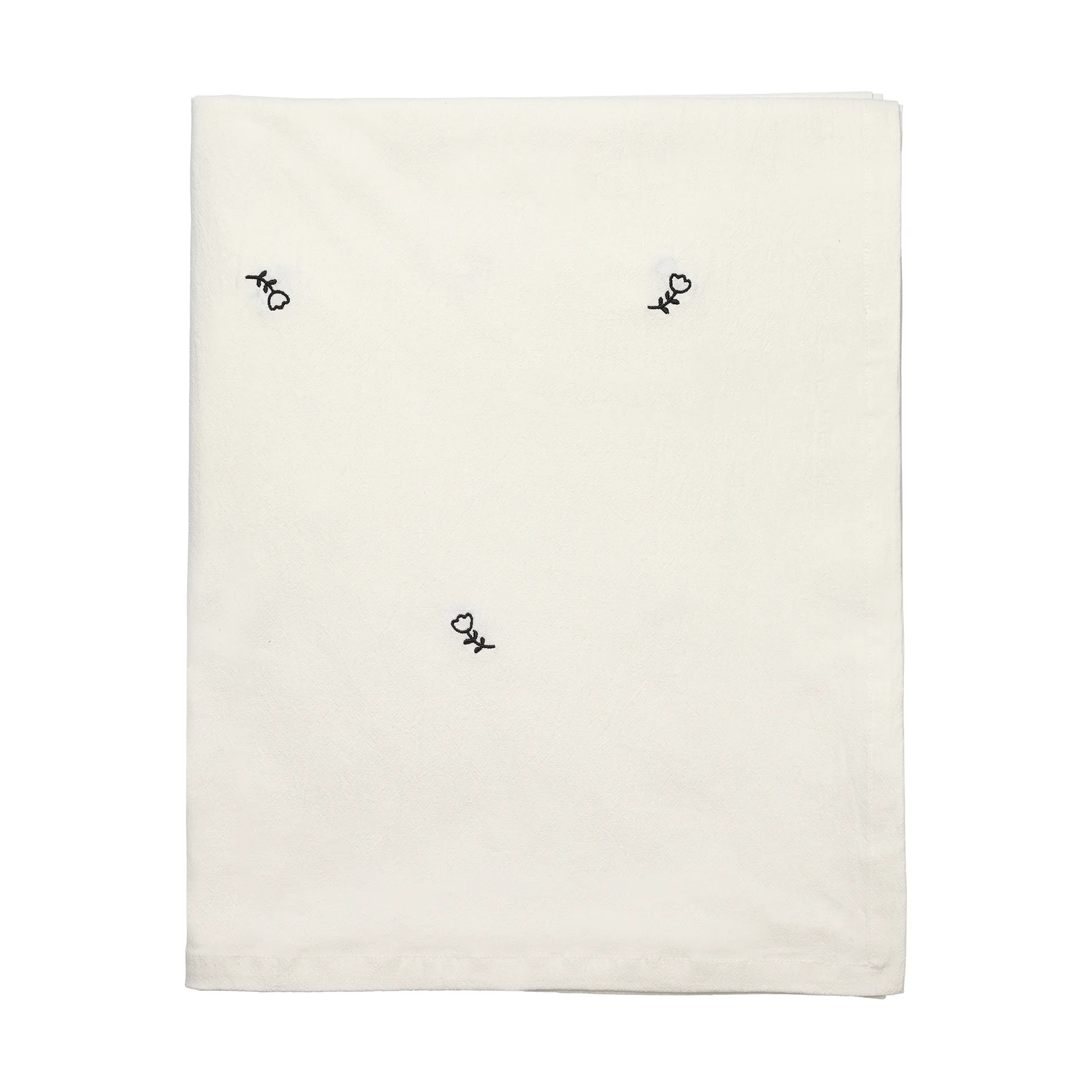 Broste Copenhagen Mai borddug 160x200 cm, black-off white