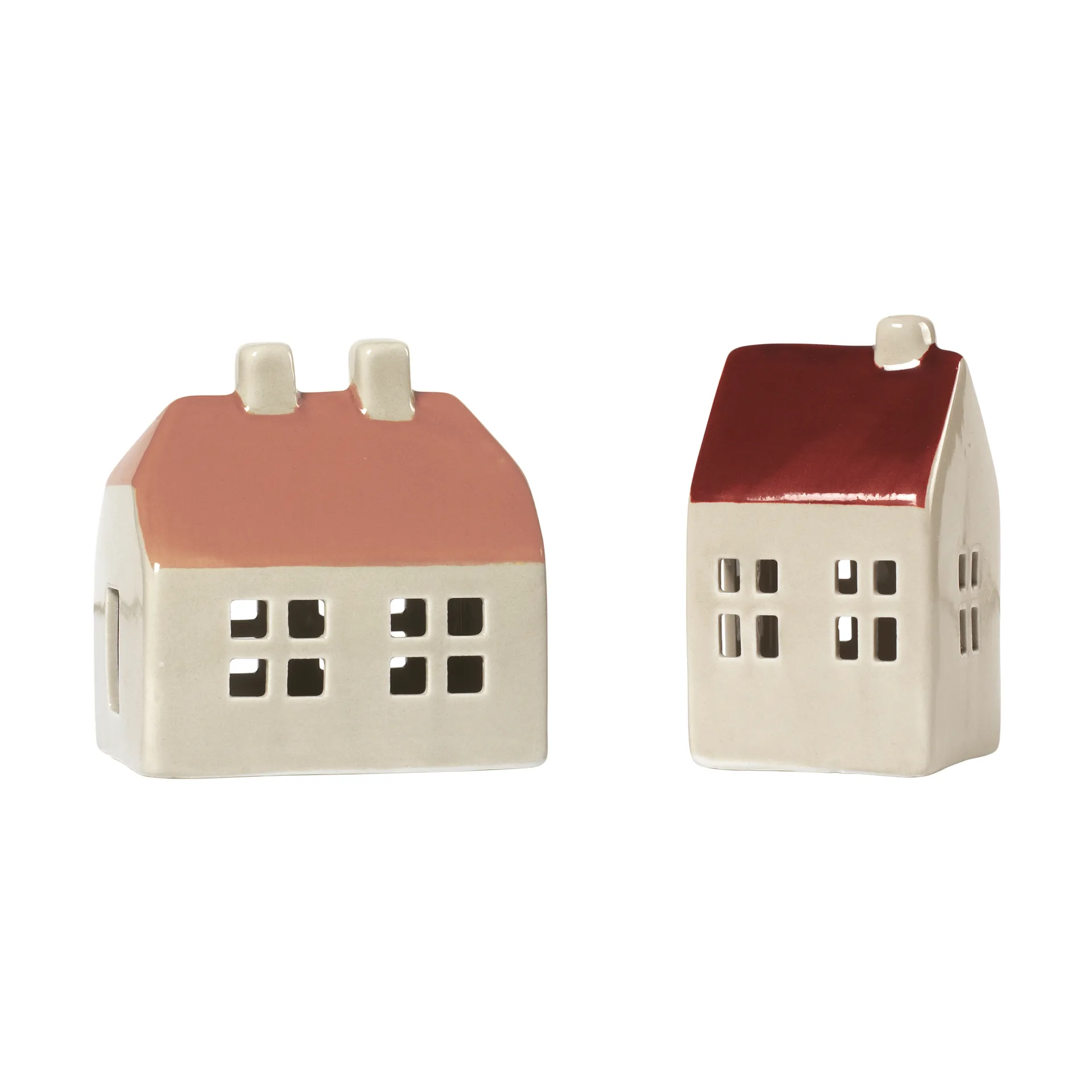 Broste Copenhagen Maison décorative Bo, 2 pièces Nut Brown