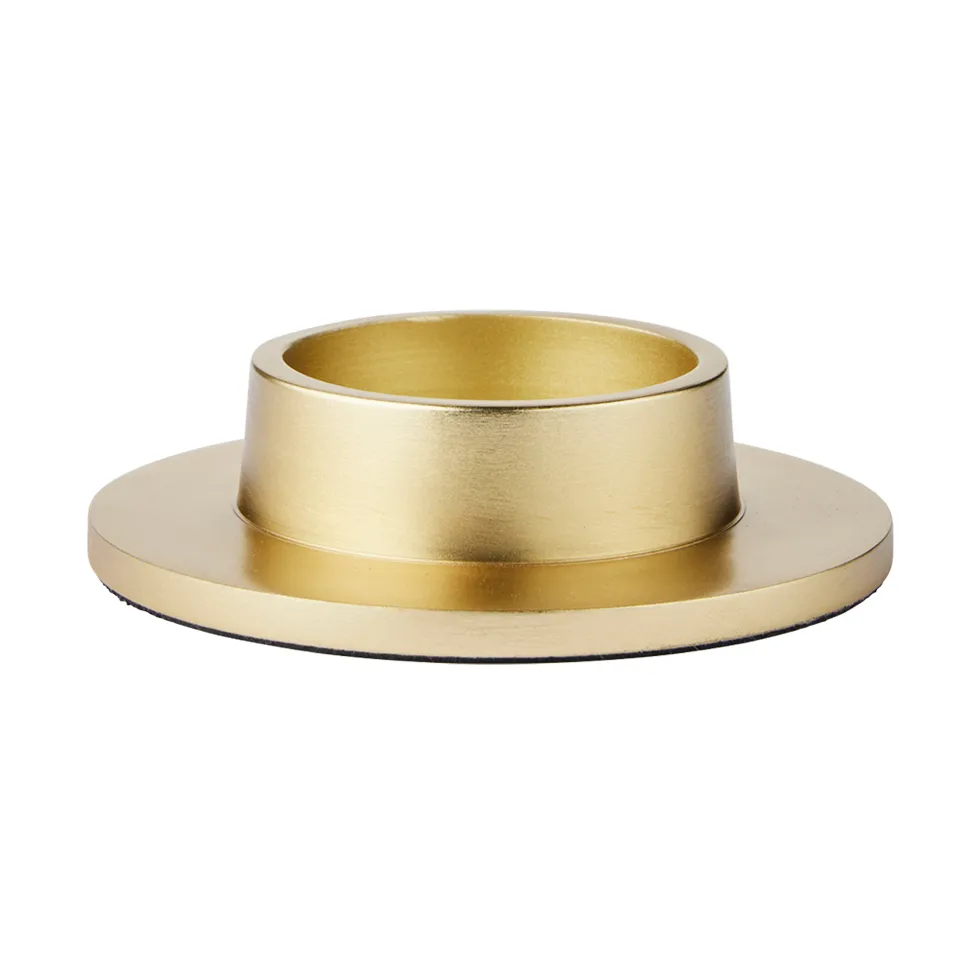 Broste Copenhagen Maro lysestage til bloklys Brass Finish, 4 cm
