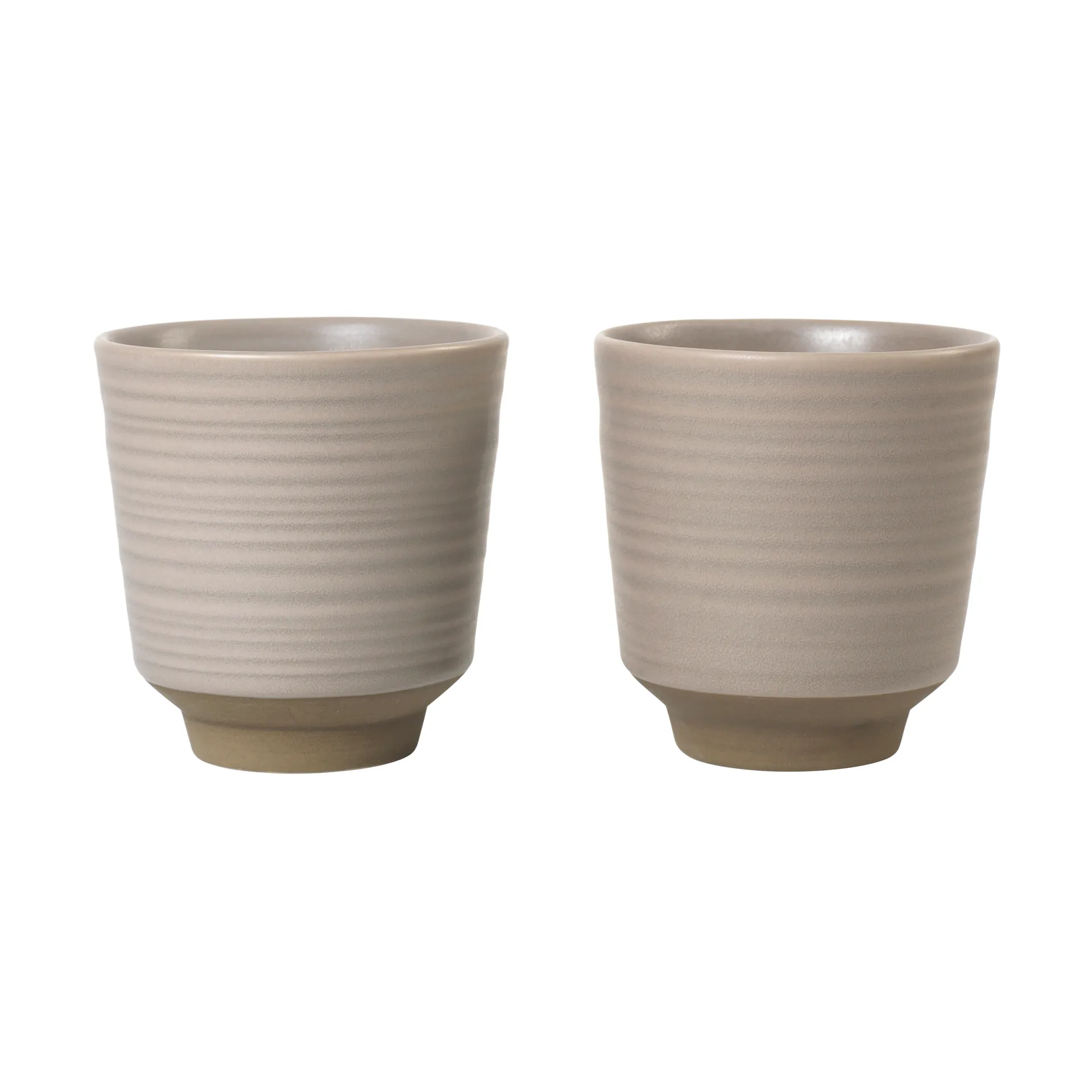 Broste Copenhagen Miko mugg 15 cl 2-pack Warm grey