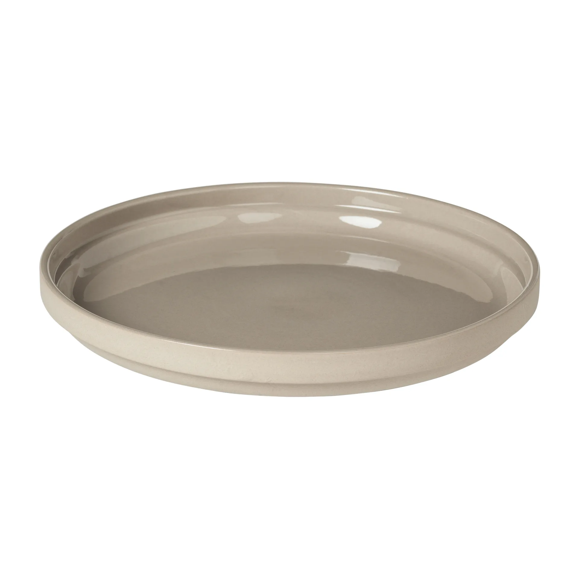 Middagstallerken Broste Copenhagen Nordic Bistro i beige stentøj Ø26 cm