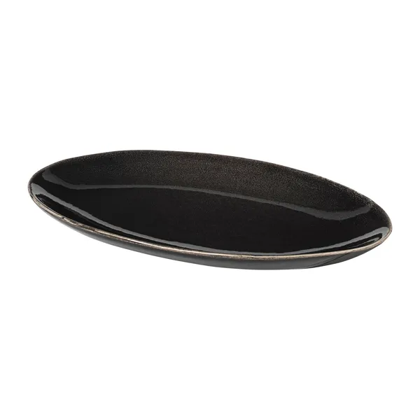 Nordic Coal ovalt fat, 13,6x22 cm