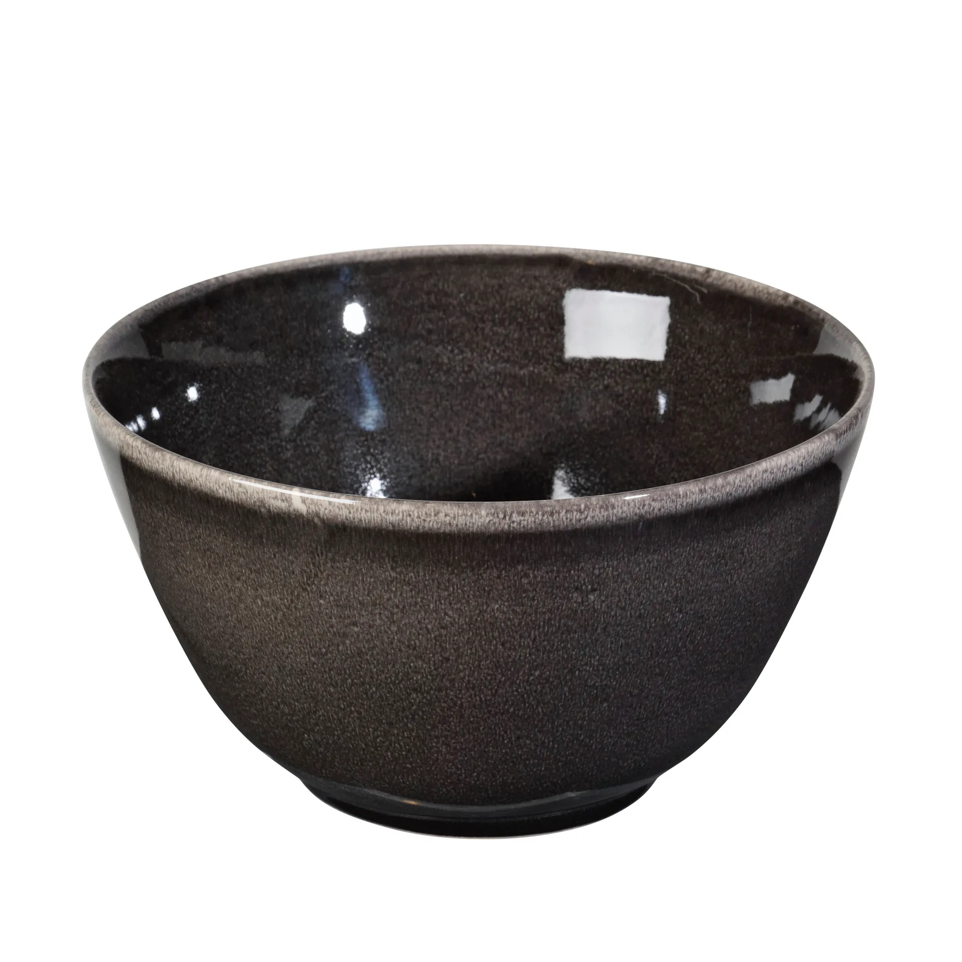 Serveringsskål Broste Copenhagen Nordic Coal stentøj grå Ø17 cm