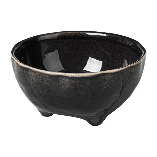 Nordic Coal skål på fot, Ø11 cm