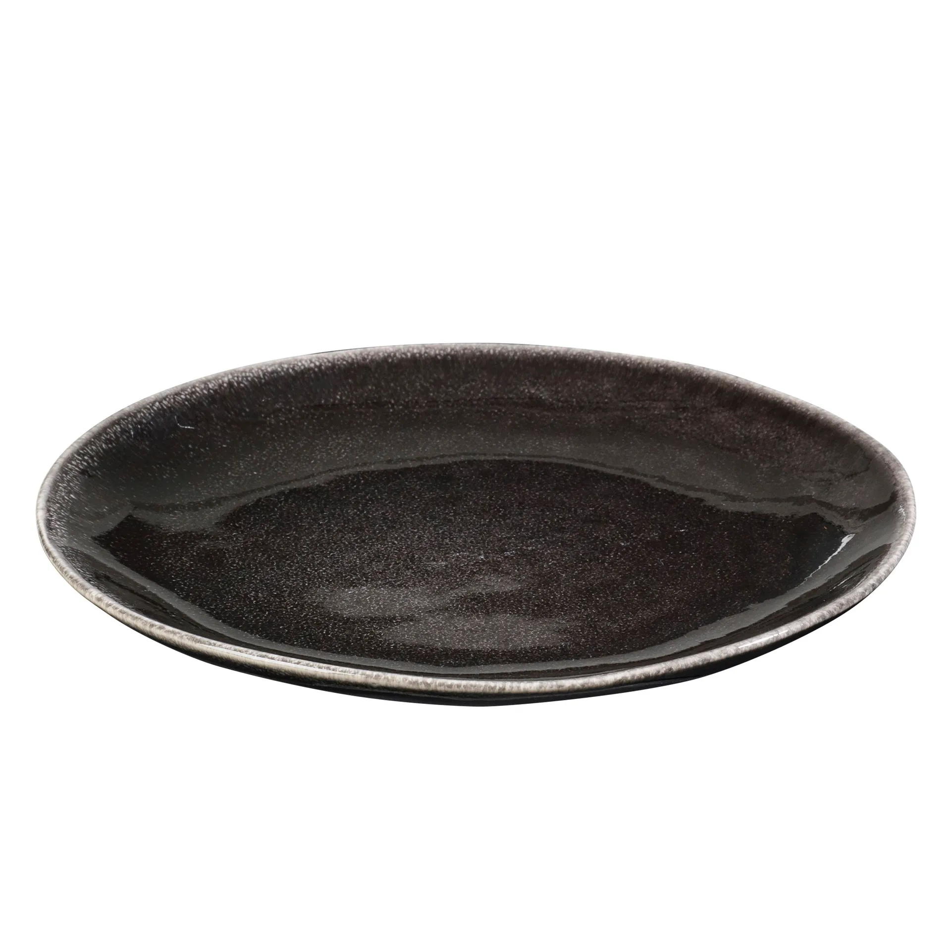 Tallerken Broste Copenhagen Nordic Coal Ø20 cm sort stentøj middagstallerken
