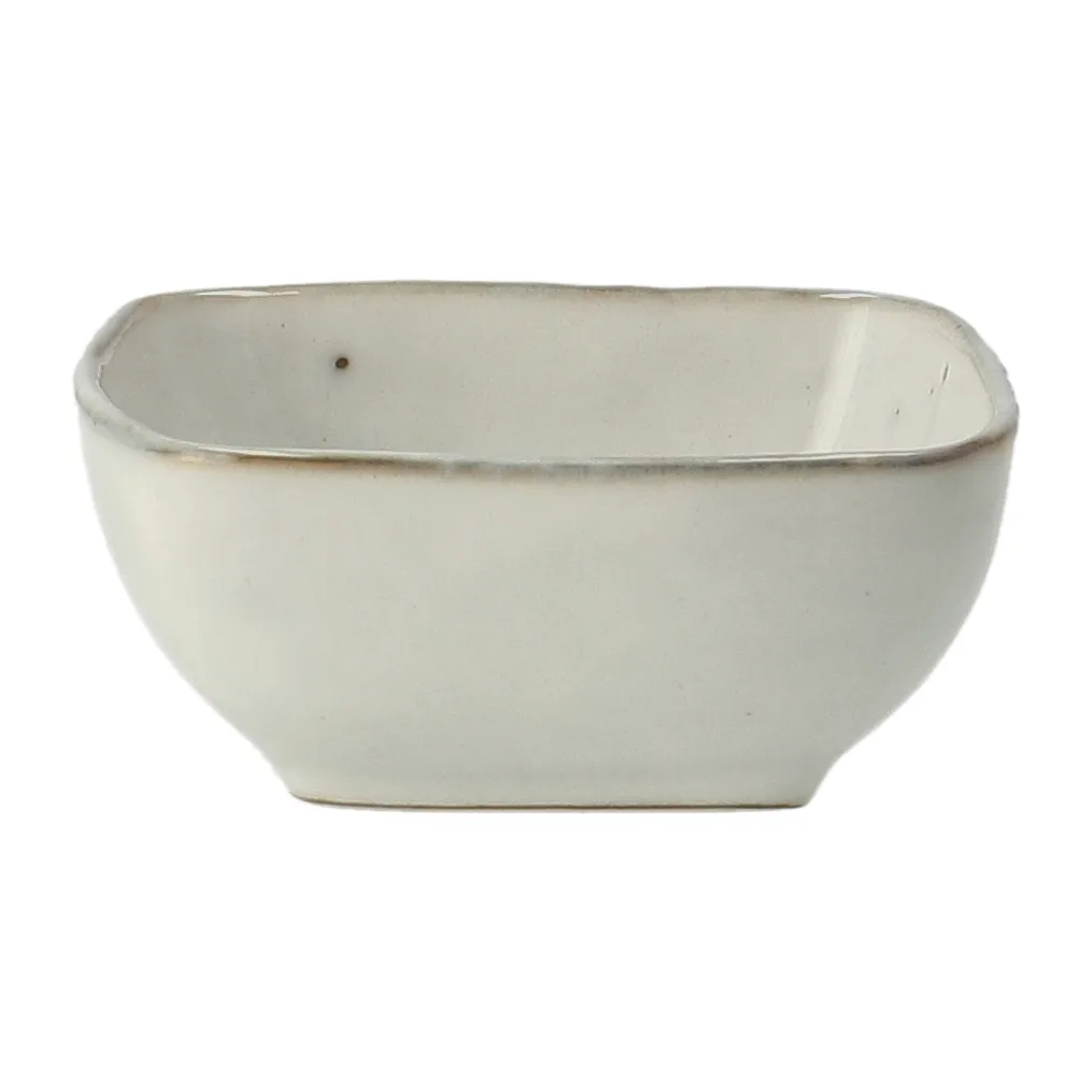 Skål Broste Copenhagen Nordic Sand stentøj hvid 8 x 7,5 x 4 cm