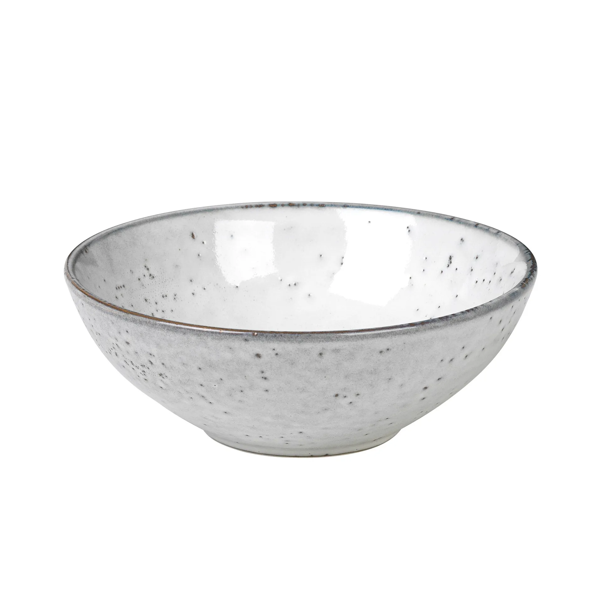 Skål/Serveringsskål Broste Copenhagen Nordic Sand i stentøj Ø17 cm H6 cm hvid