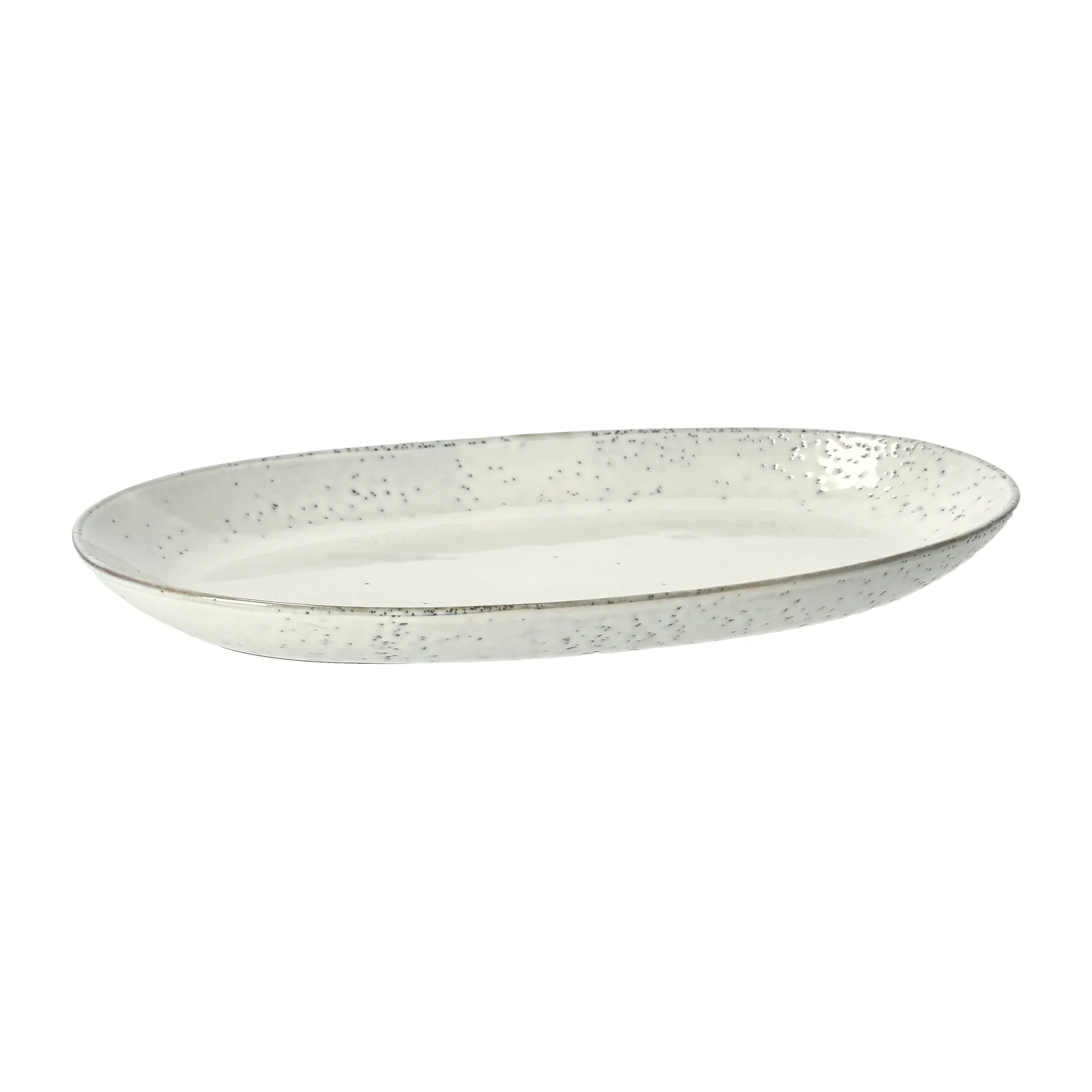 Broste Copenhagen Nordic Sand ovalt fat 30x17 cm