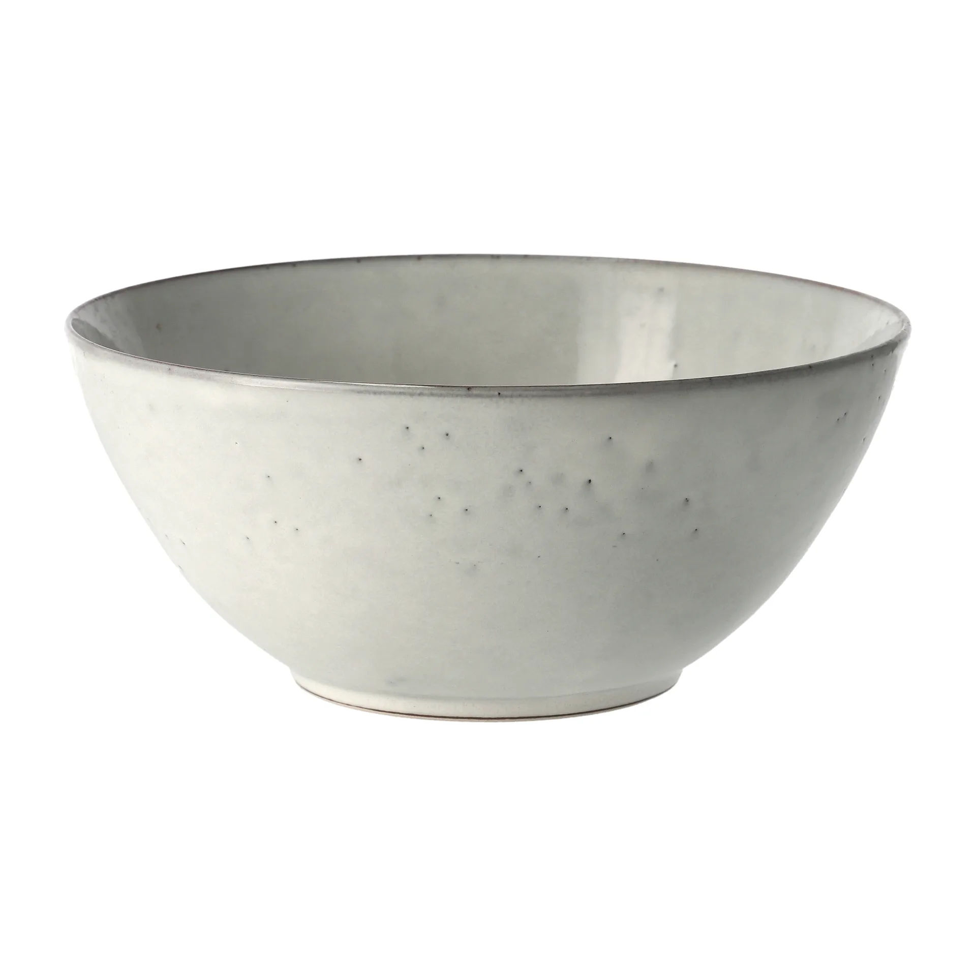 Serveringsskål Broste Copenhagen Nordic Sand Ø25 x H11 cm Stentøj Hvid