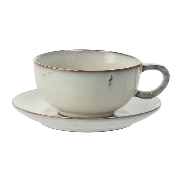 Nordic Sand tekopp med fat, 5,8 cm